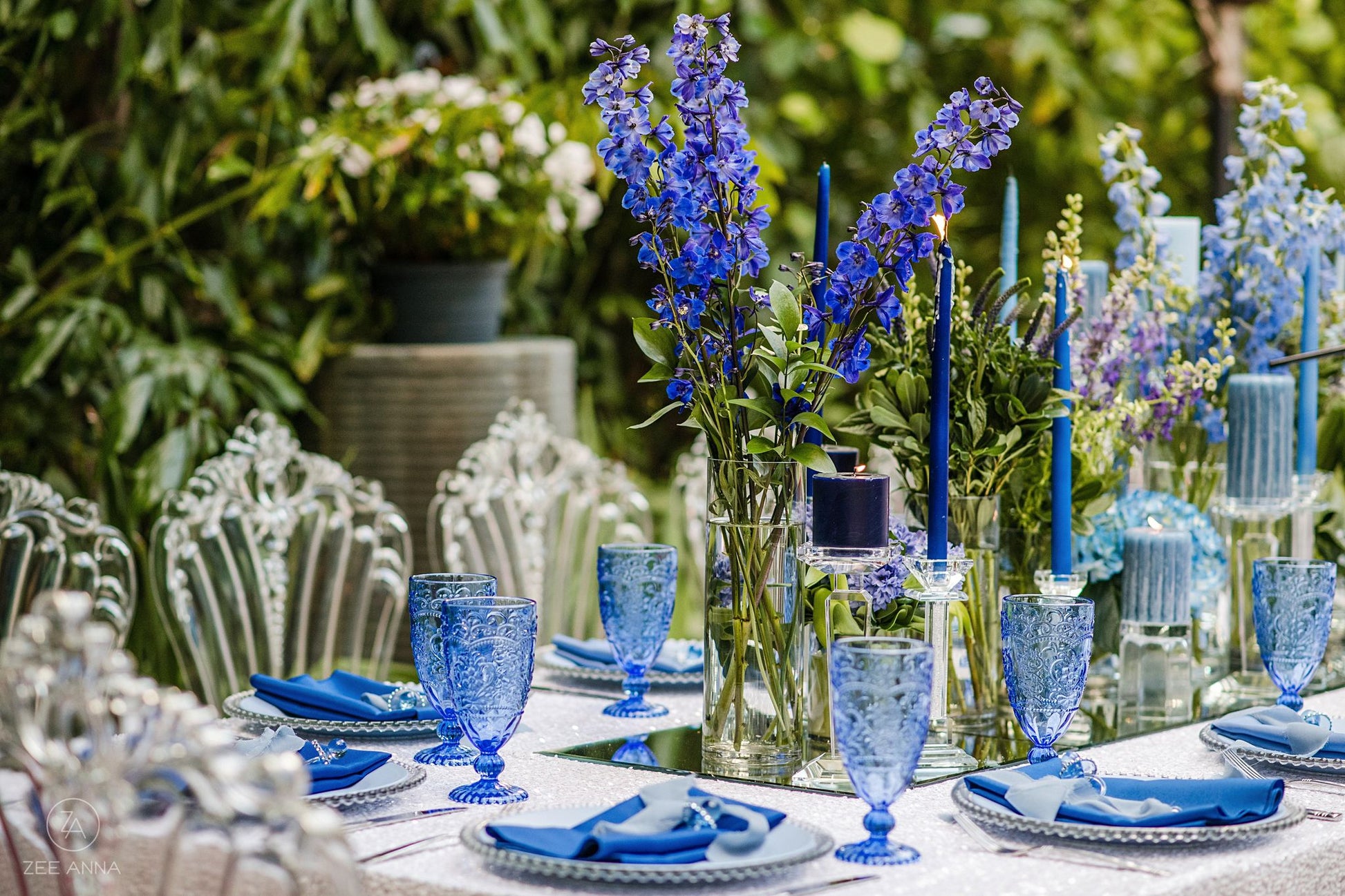 Blue Goblet 14.7oz Provided Racks of 16 Price per one