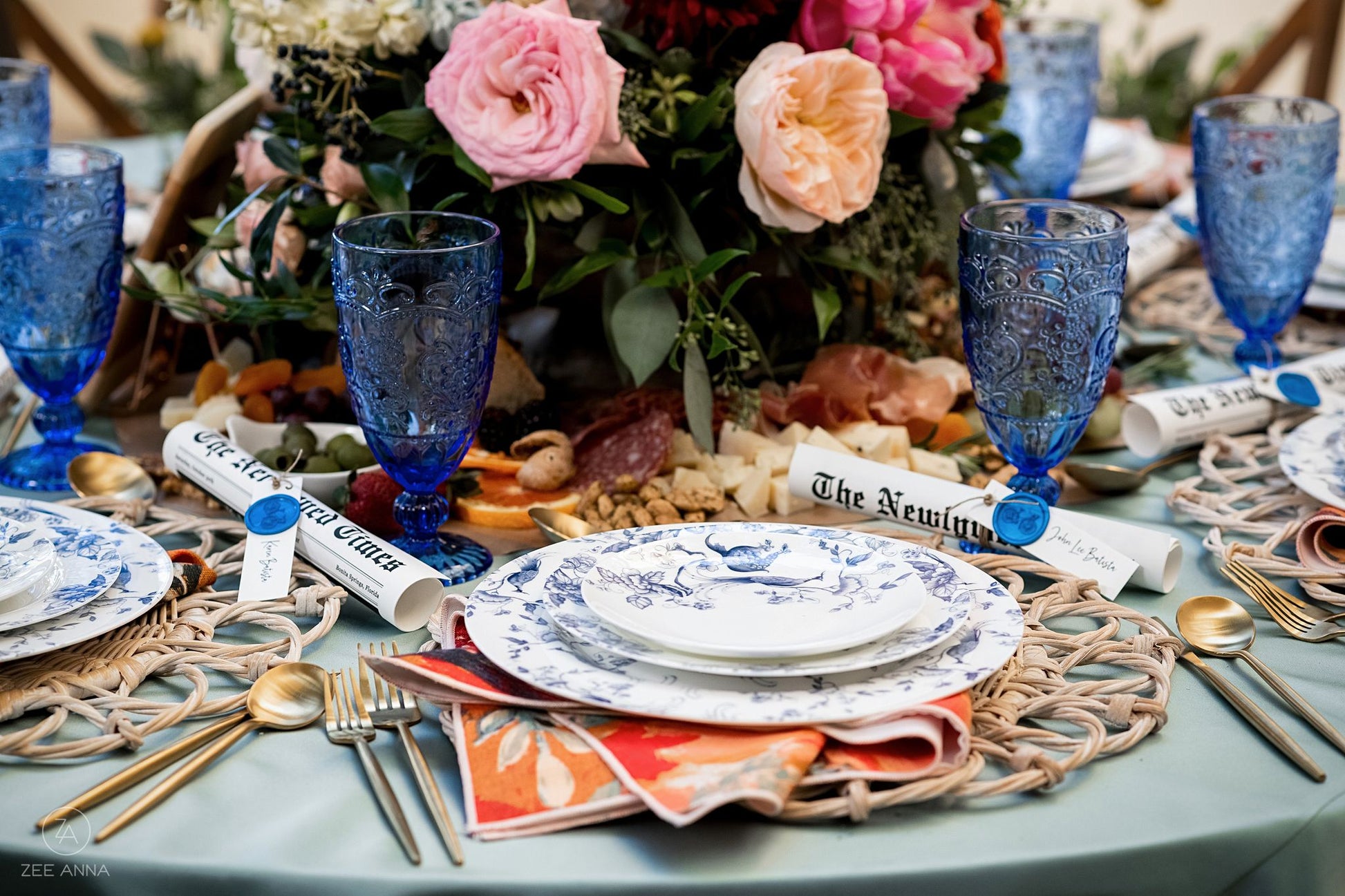 Blue Goblet 14.7oz Provided Racks of 16 Price per one