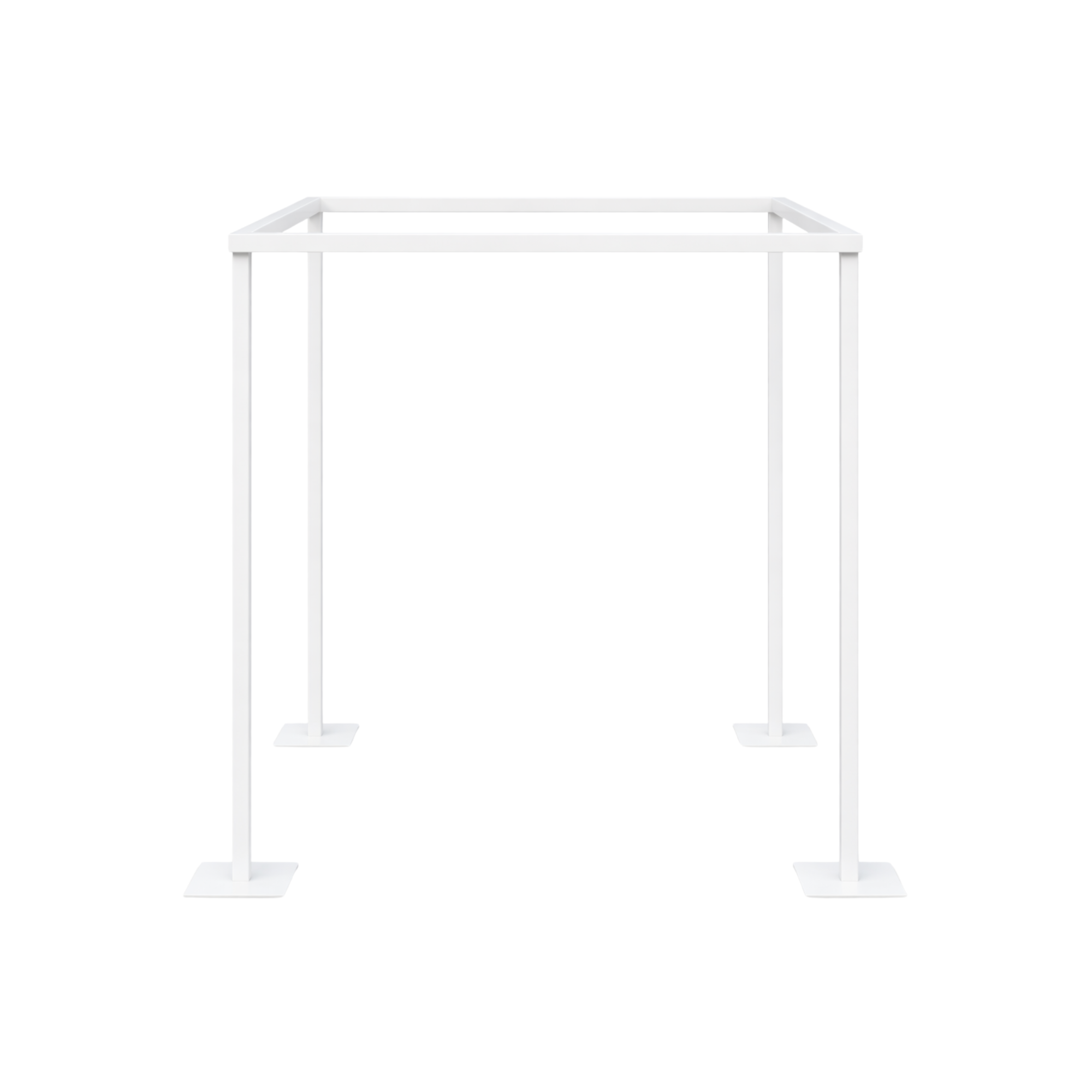 4-Post White Wooden Arbor 6’ x 3’ x 7' (w/drill)