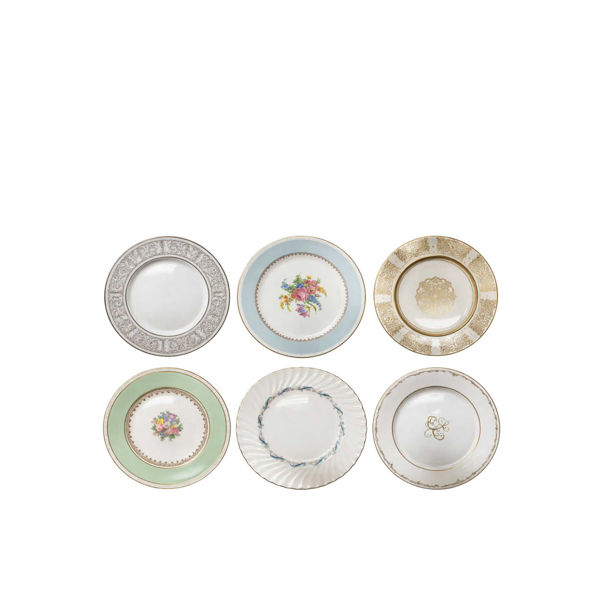 Assorted Vintage China Dinner Plate Price per each