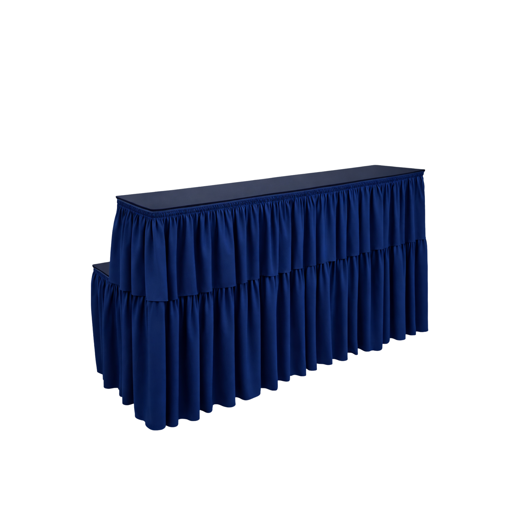 Navy Skirting for Bar 6’ with Riser