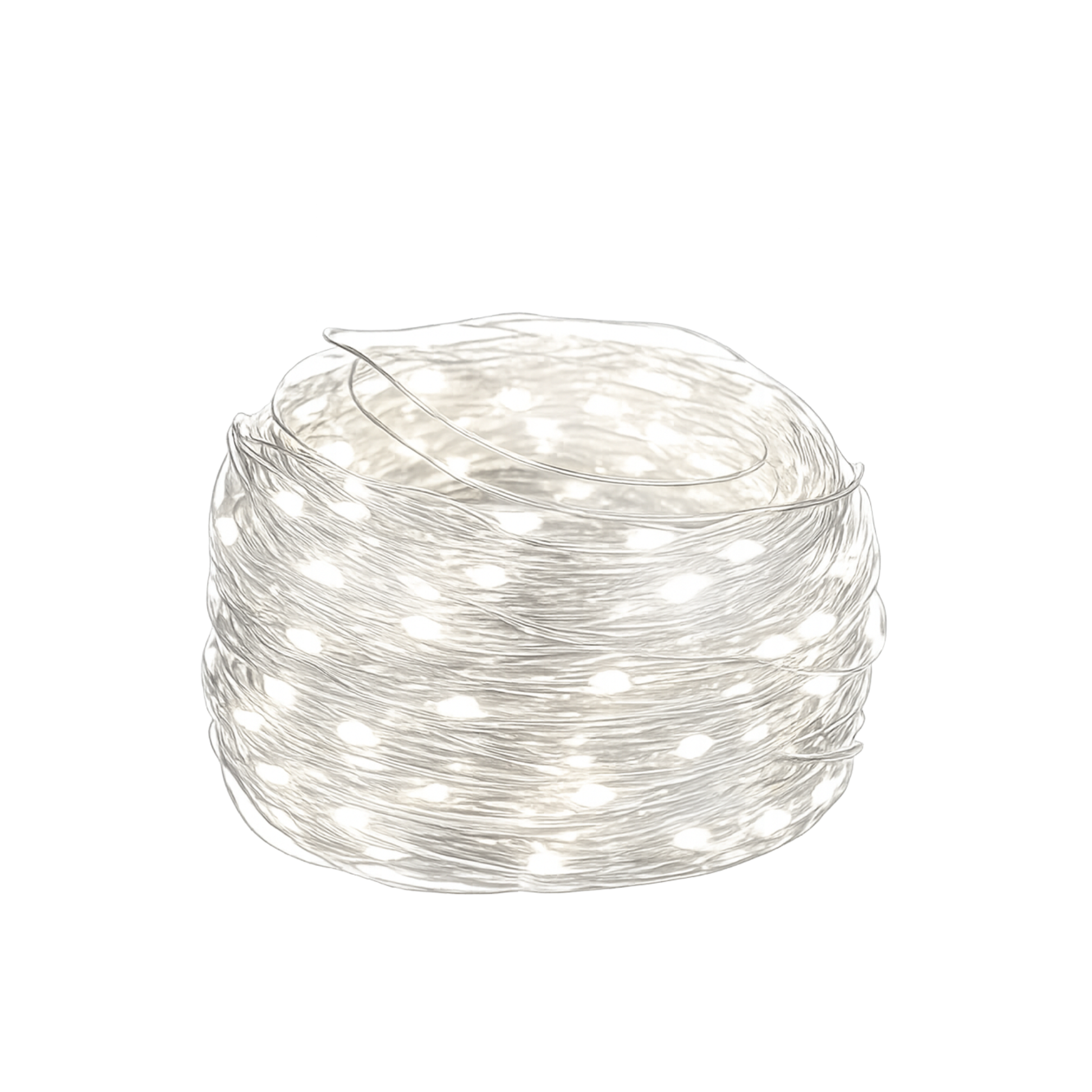 Cool White 100 Battery String Lights