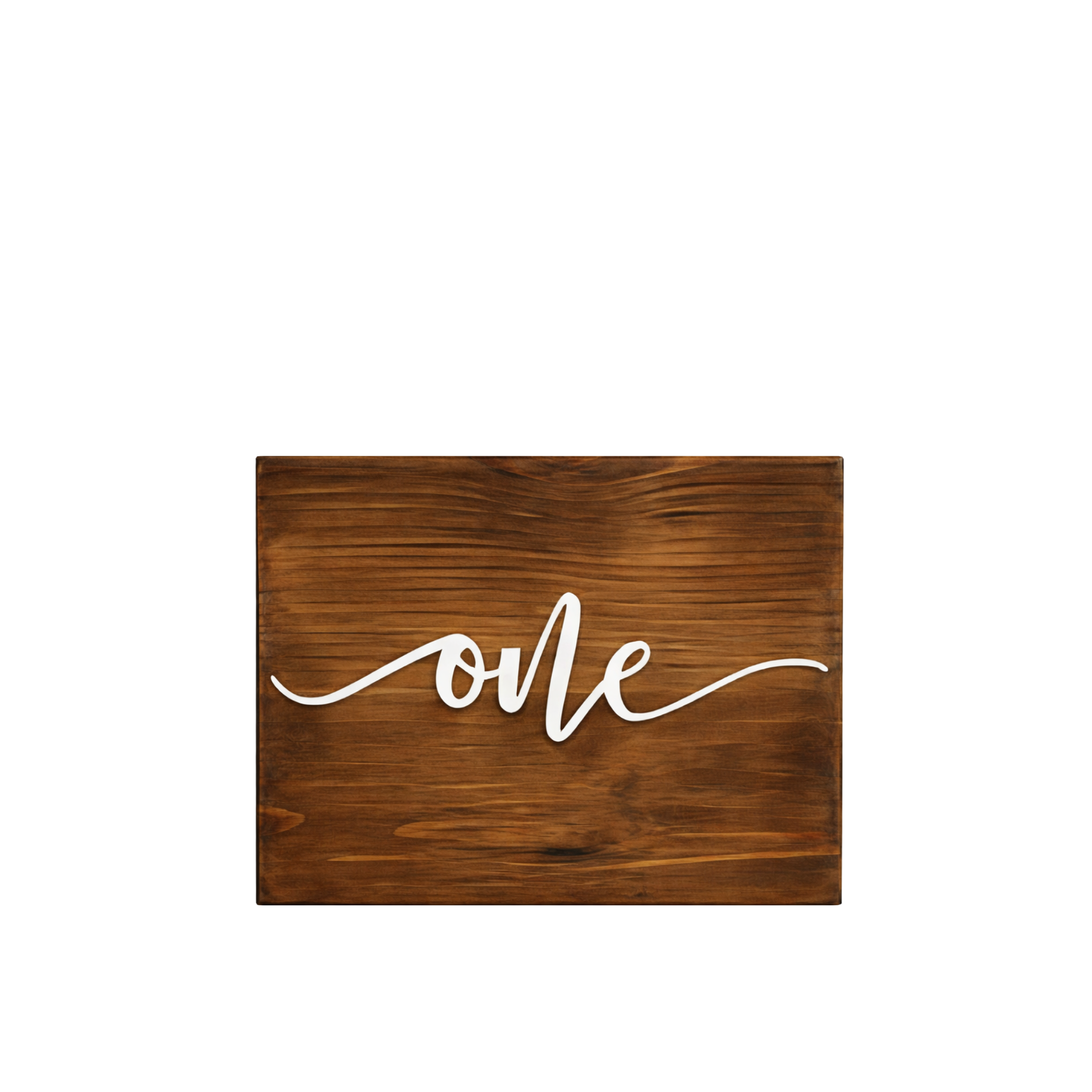 Cursive Wooden Table Numbers 1-13