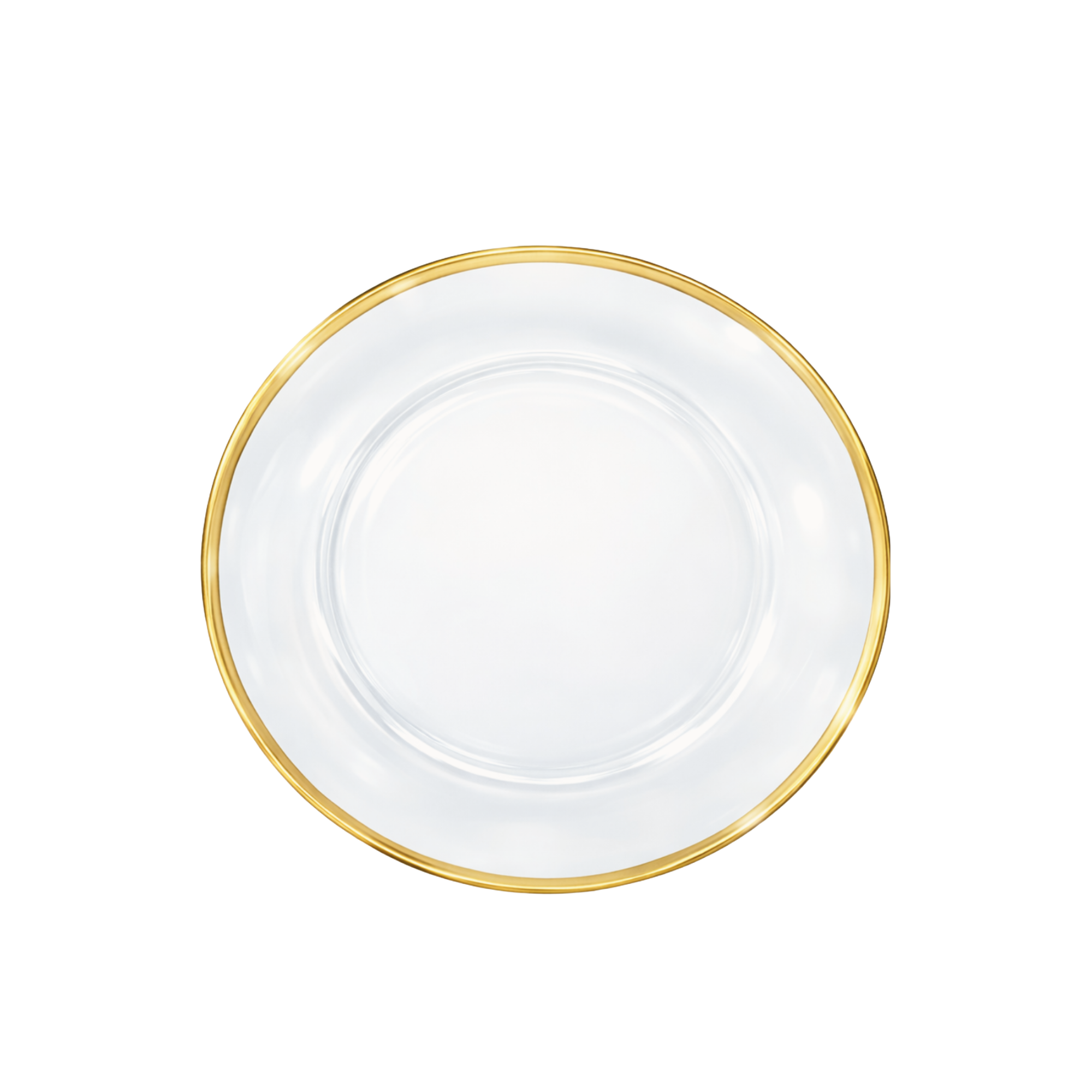 Glass Gold Alpine Charger Plate 13"