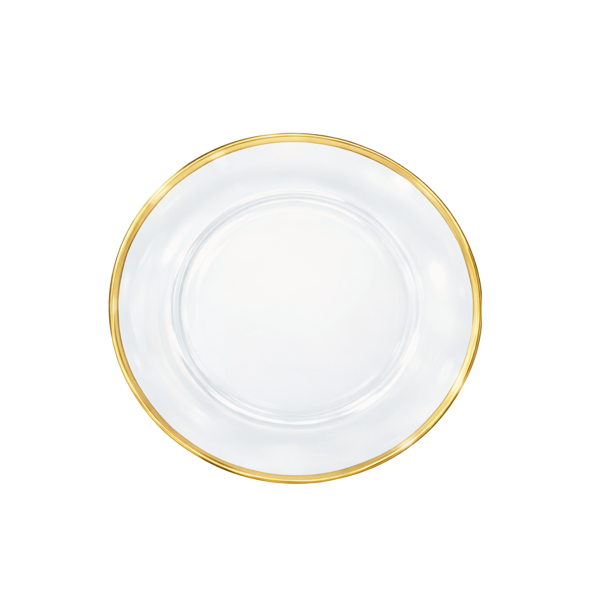 Glass Gold Alpine Charger Plate 13"