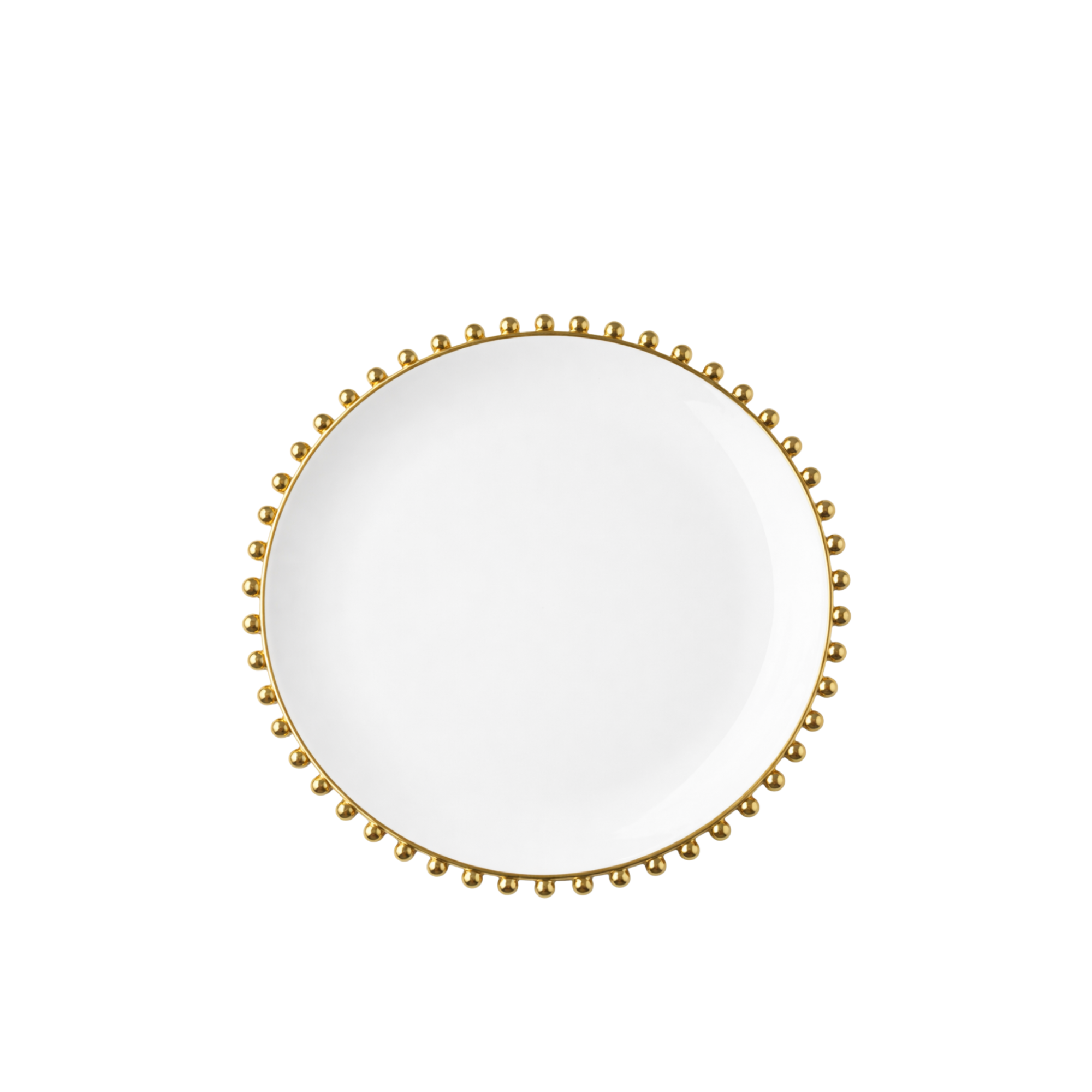 Gold Beaded Border Salad Plate 7.5"