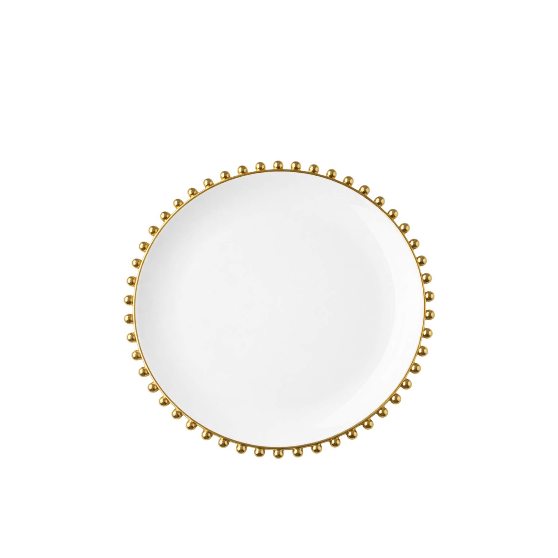 Gold Beaded Border Salad Plate 7.5"