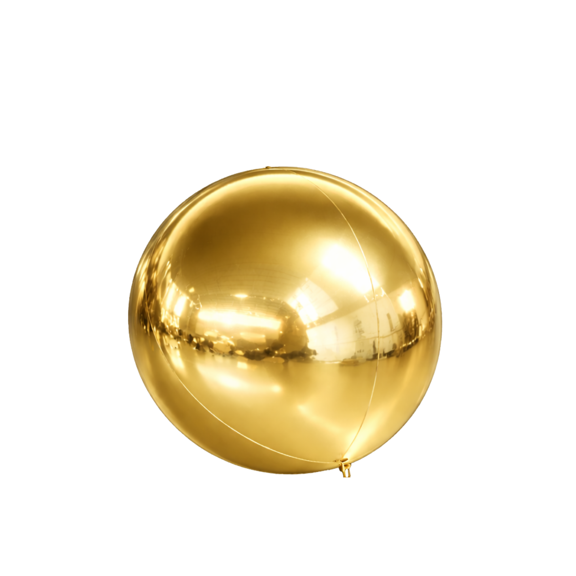 Gold Mirror Ball Sphere 48”  Includes Pump
