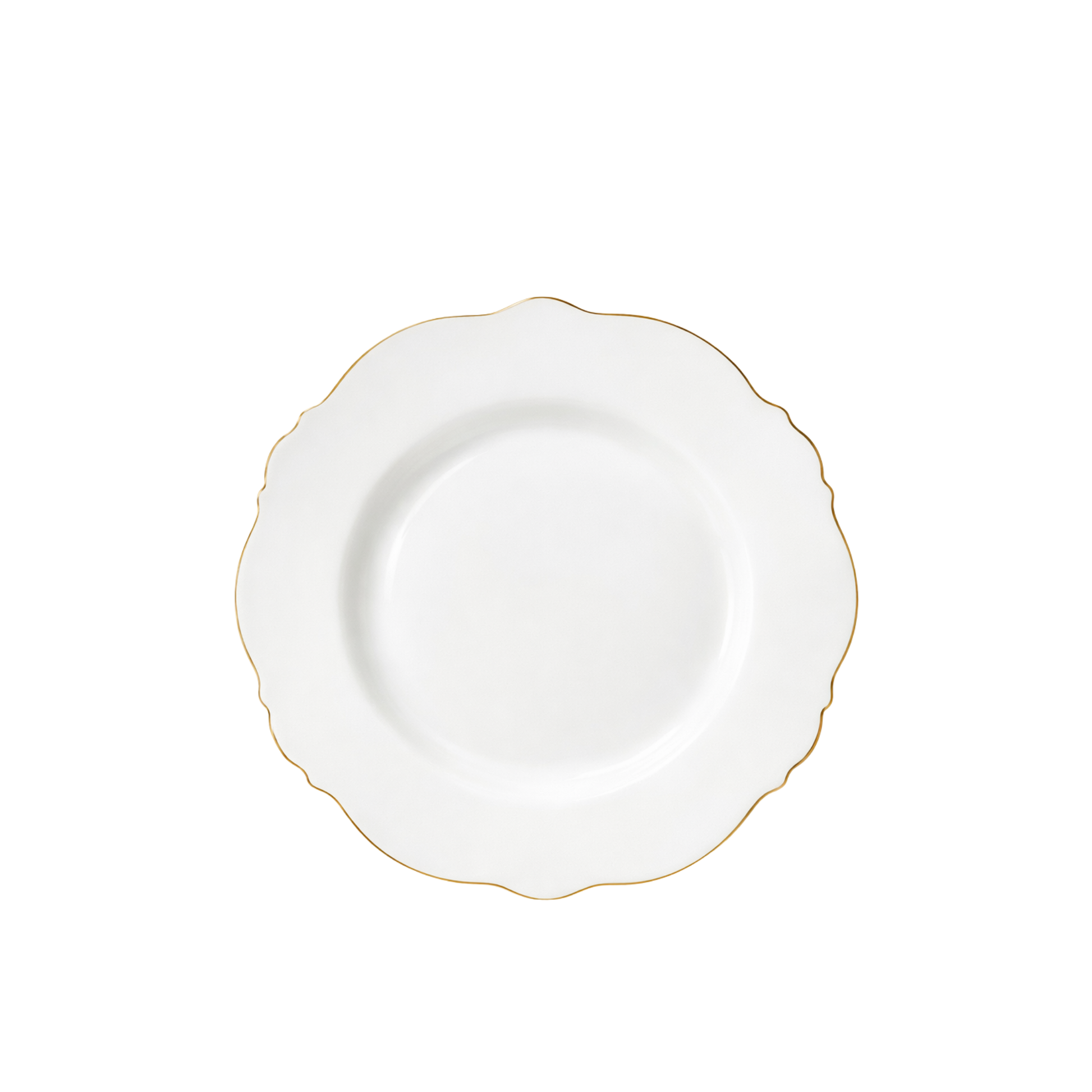 Gold Trim Bone China Salad/ Dessert Plate 8”