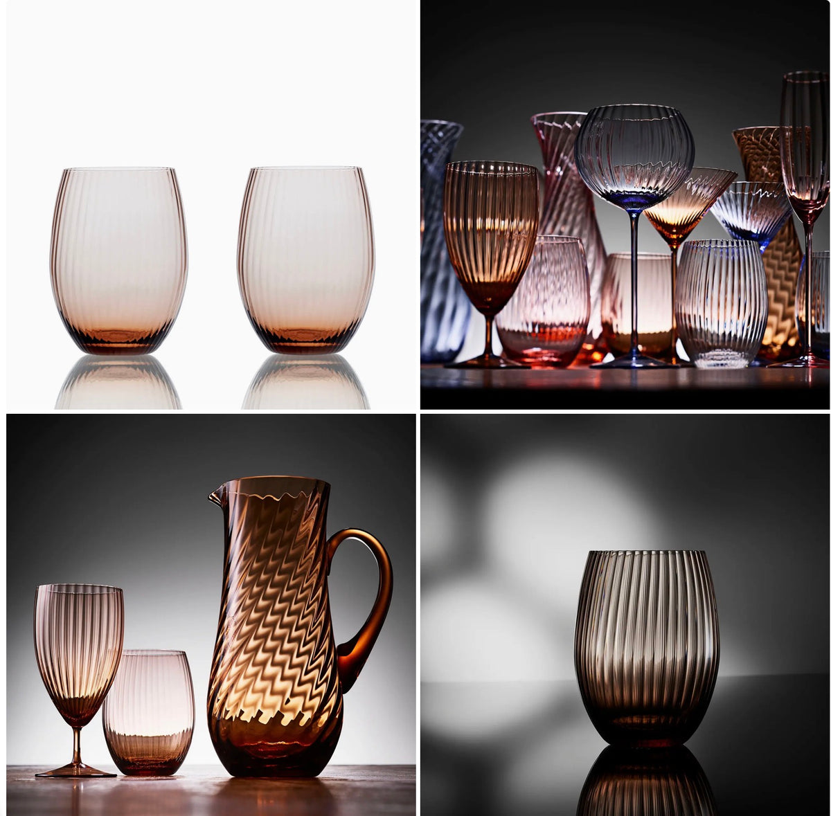 Quinn Amber Tumblers 18oz - Provided Racks of 25 Price per One
