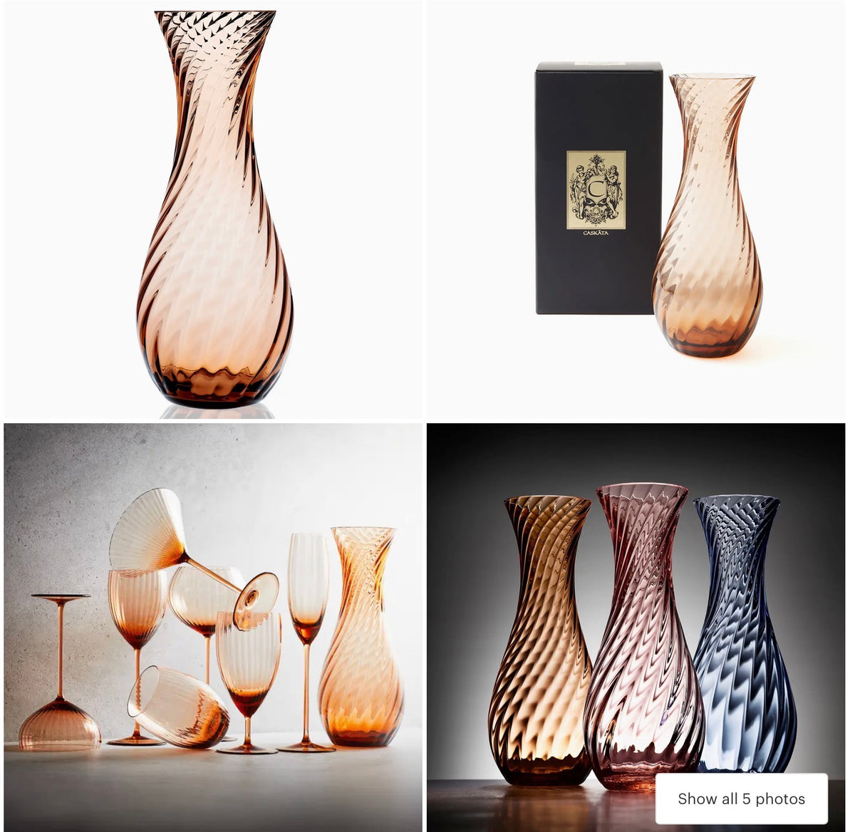 Quinn Amber Tumblers 18oz - Provided Racks of 25 Price per One
