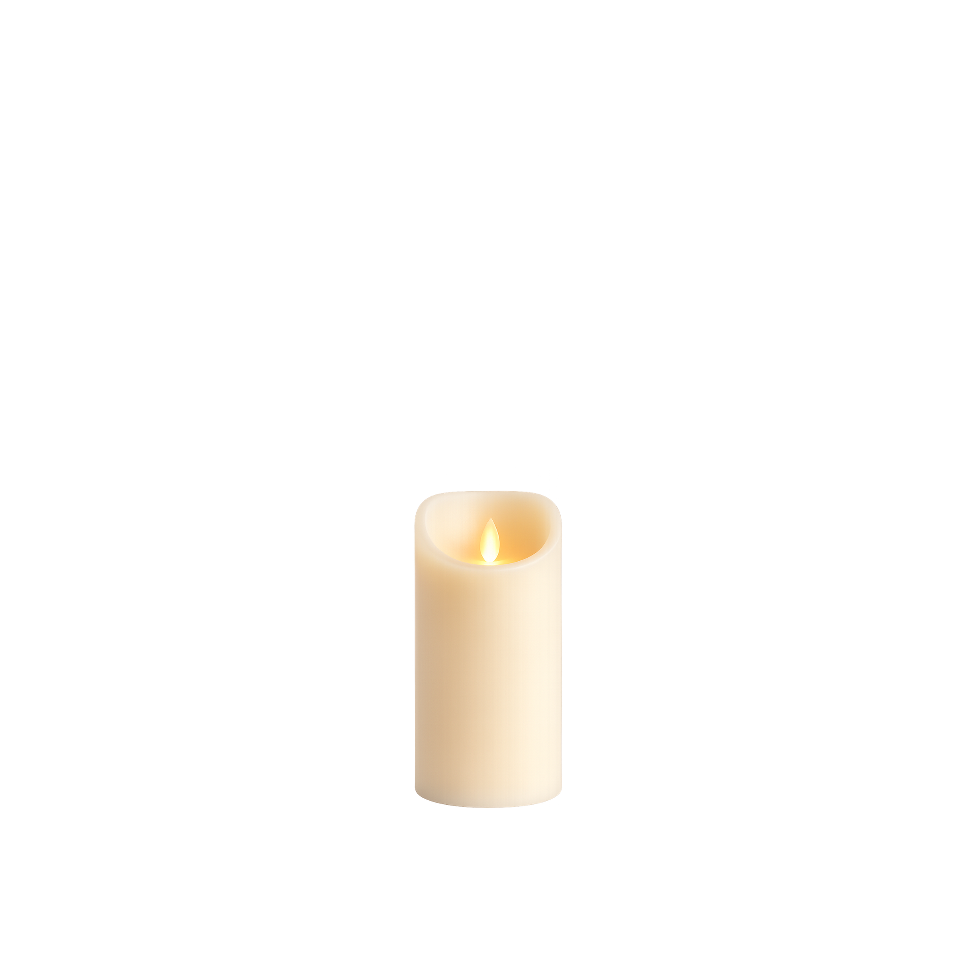 Ivory LED Candle 6”