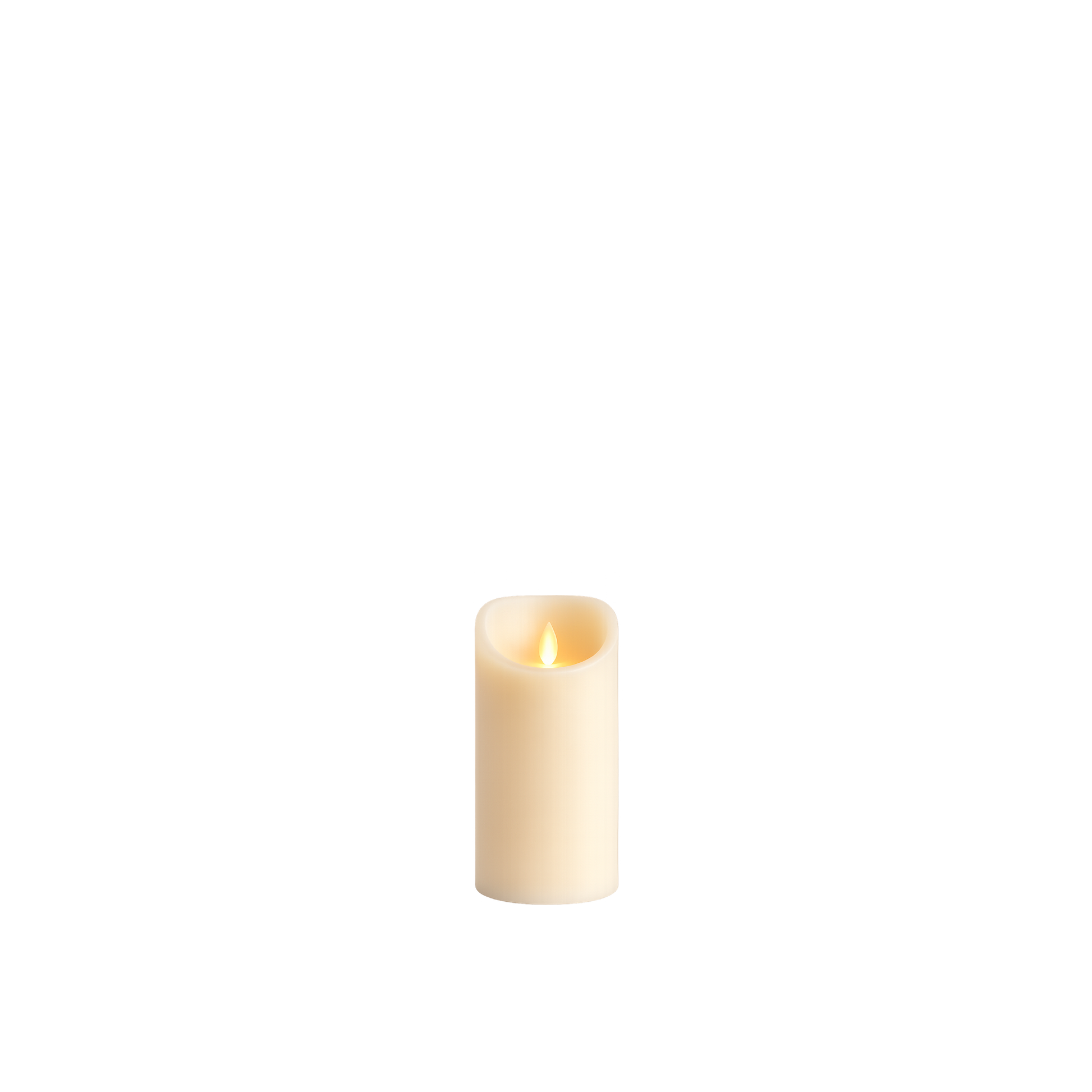 Ivory Wax LED Candle 4”