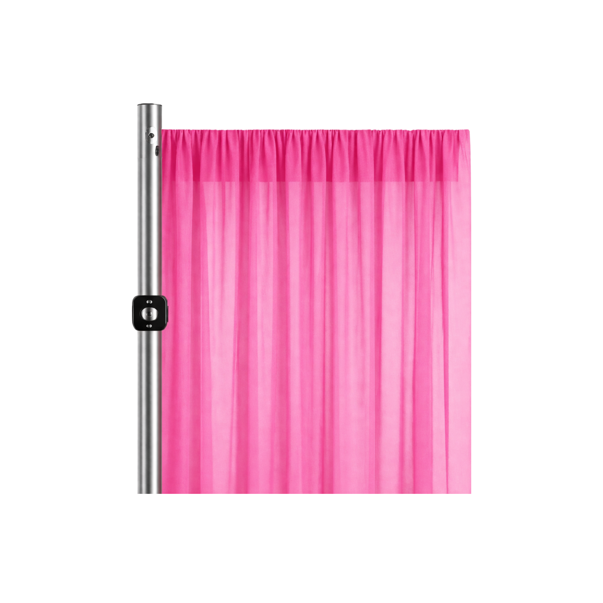 Fuchsia Sheer Drapery Panel (Fabric Only)