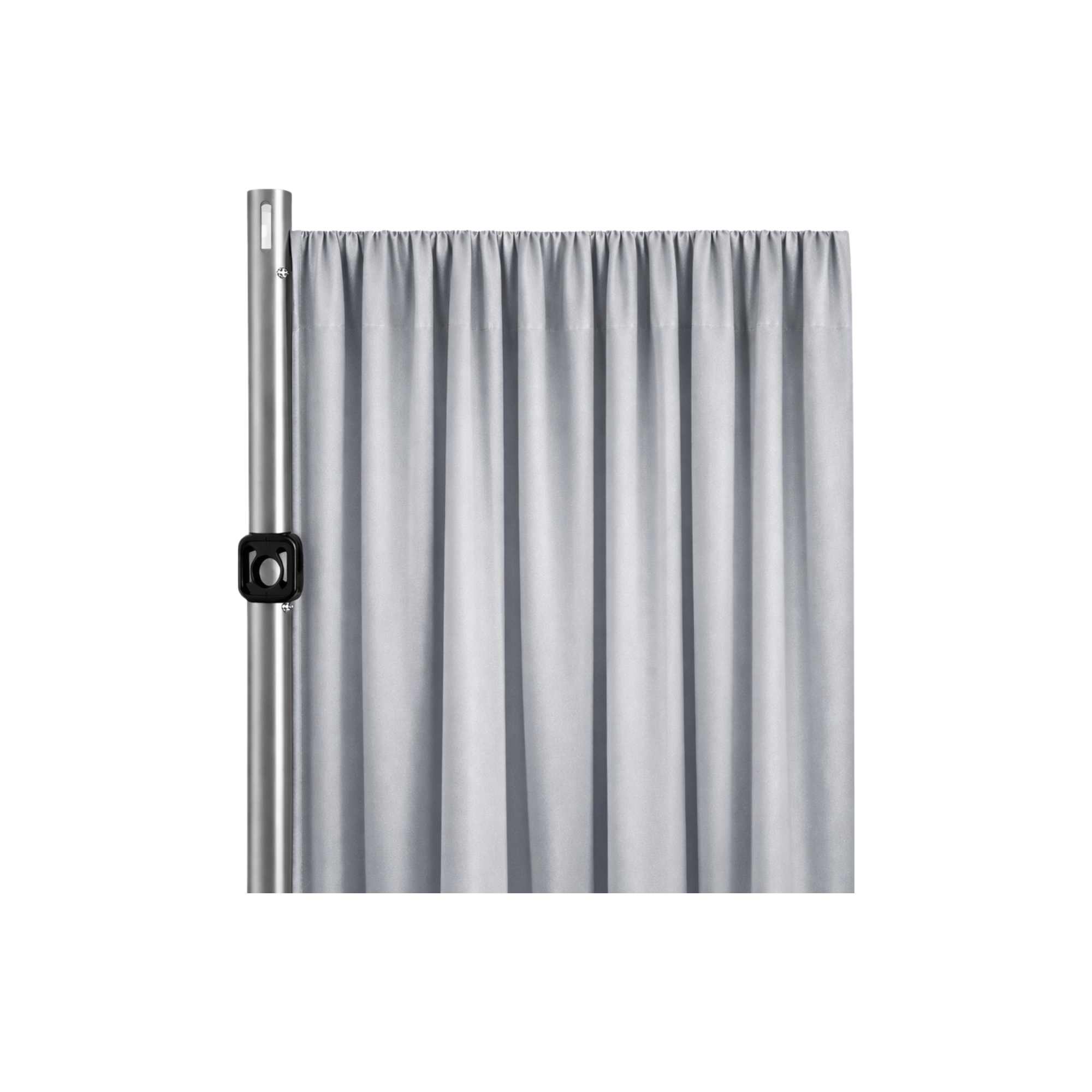 Silver Satin Drapery Panel (Fabric Only)