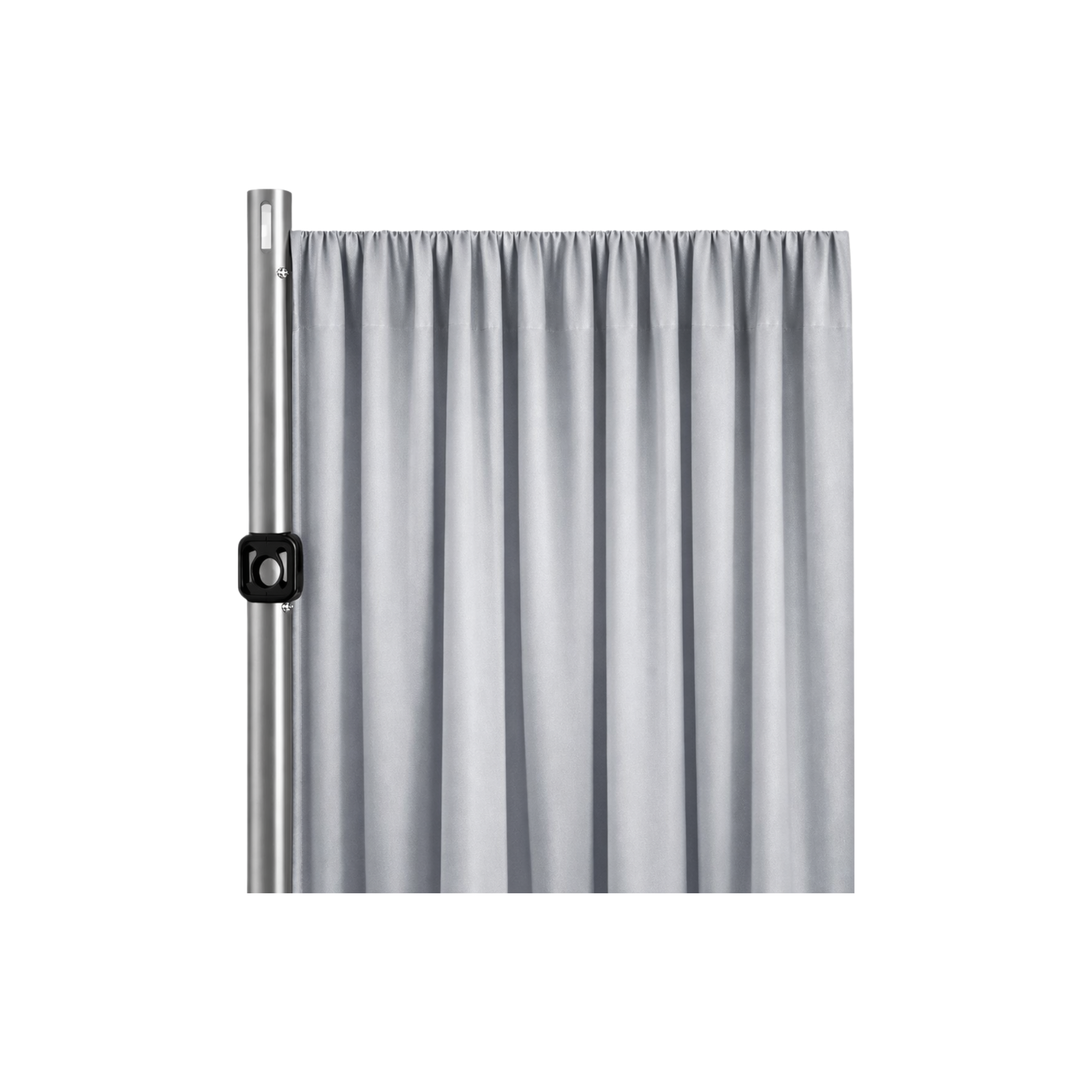 Silver Satin Drapery Panel (Fabric Only)