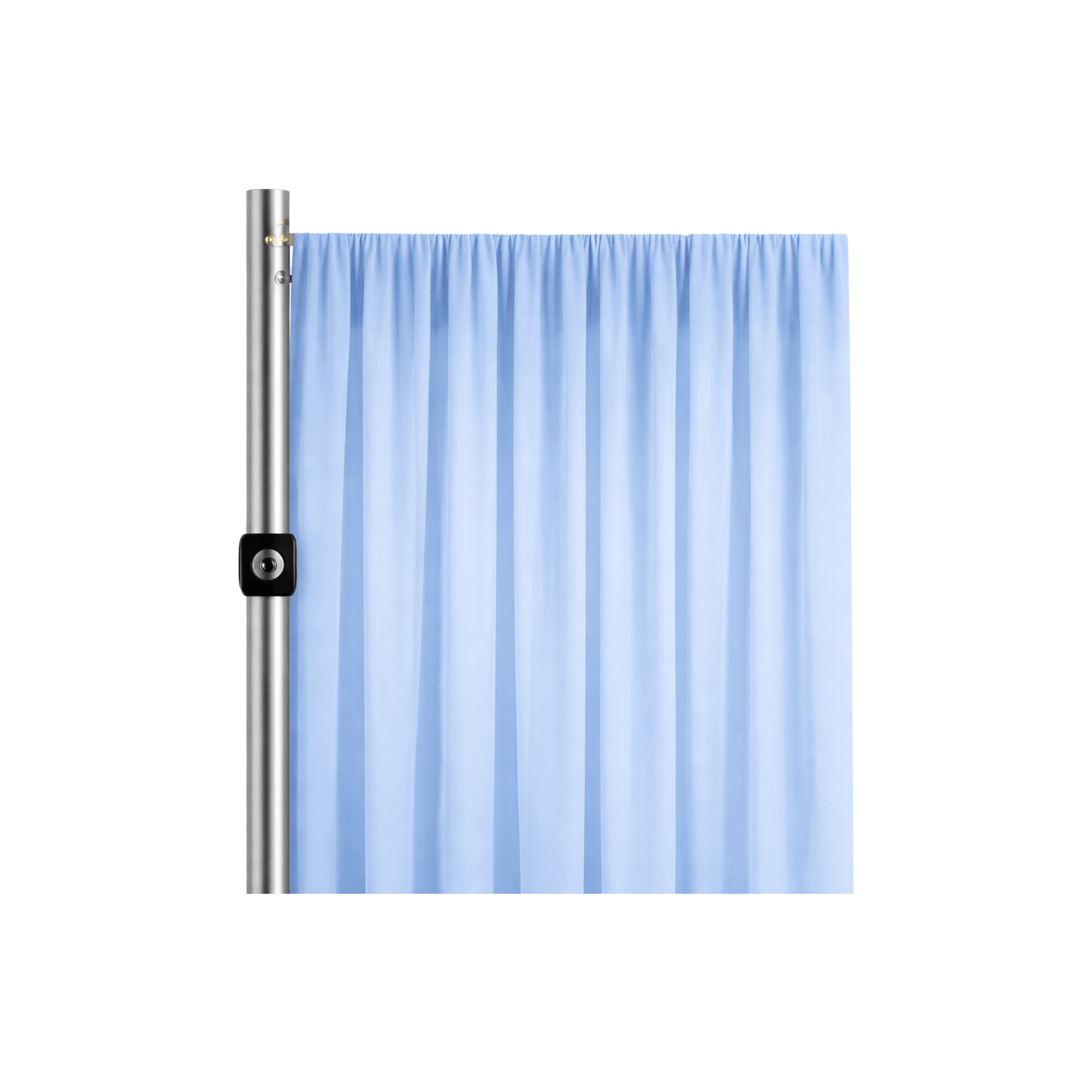 Light Blue Sheer Voile Drapery Panel (Fabric Only)
