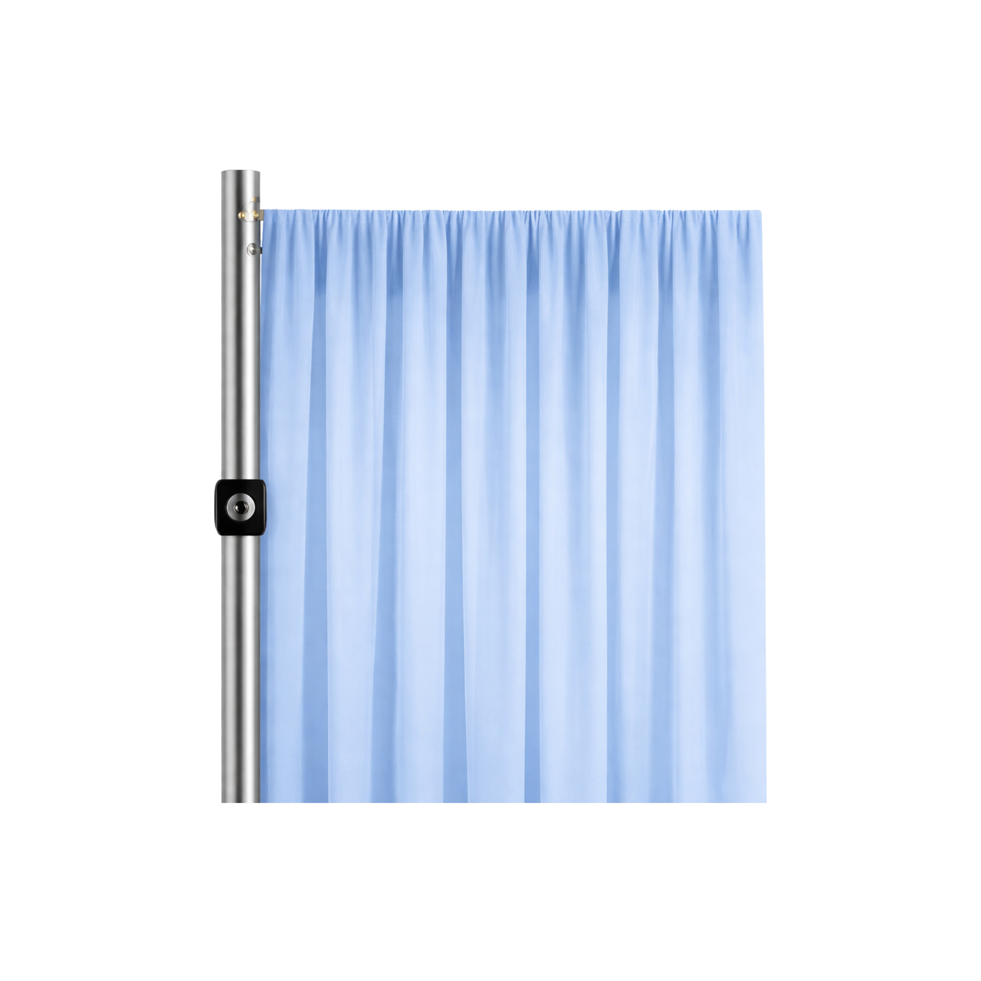 Light Blue Sheer Voile Drapery Panel (Fabric Only)