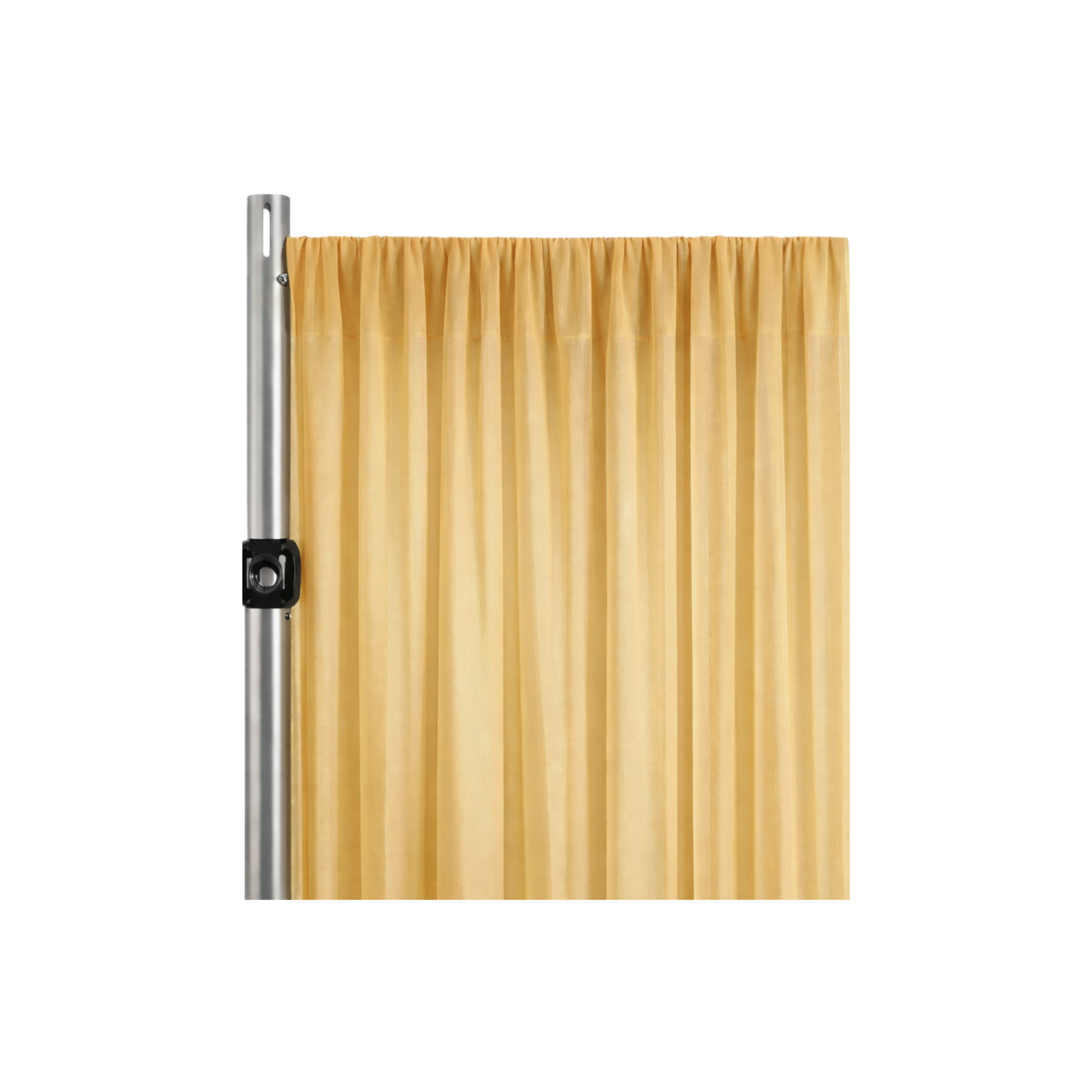 Gold Sheer Voile Drapery Panel (Fabric Only)