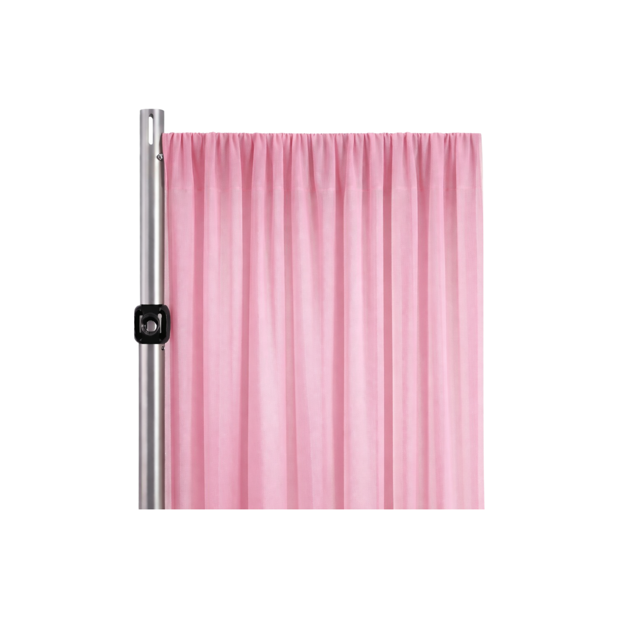 Pink Sheer Voile Drapery Panel (Fabric Only)