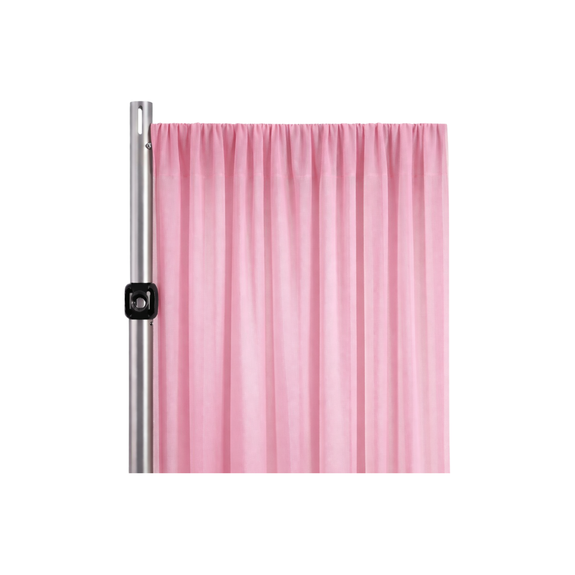 Pink Sheer Voile Drapery Panel (Fabric Only)