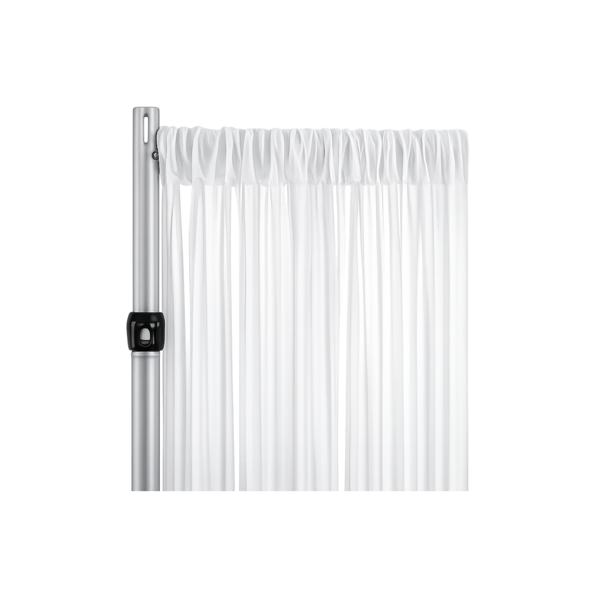 White Sheer Viole Drapery Panel (Fabric Only)