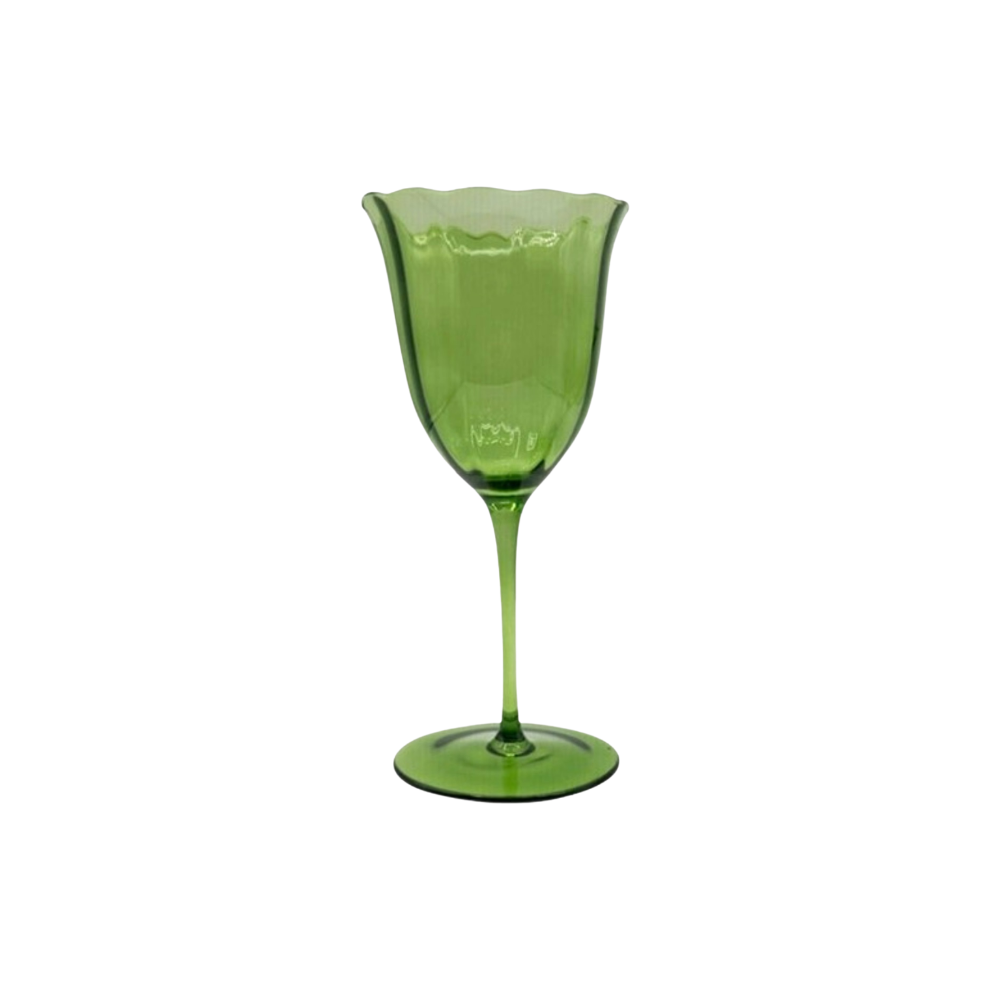 Lily Green Water & Wine Glass - Provided Racks of 25 Price per One