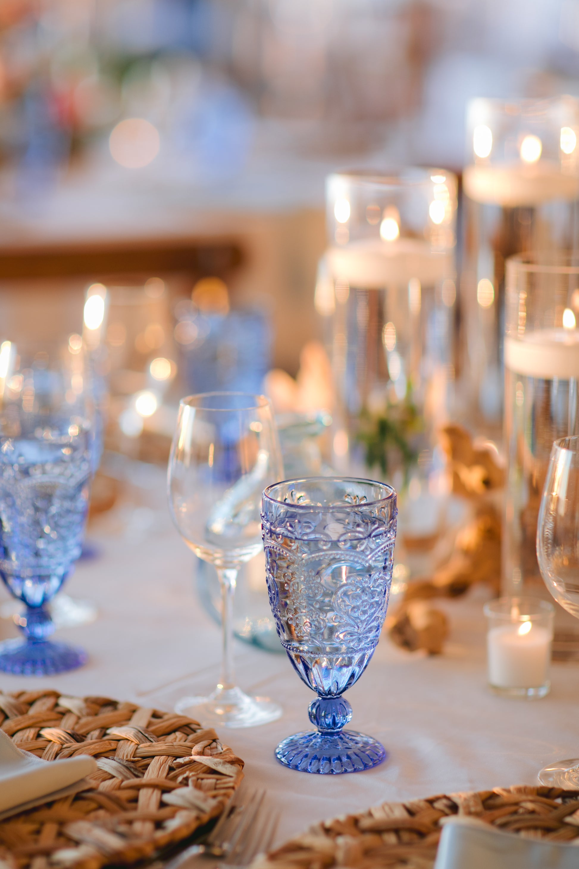 Blue Goblet 14.7oz Provided Racks of 16 Price per one