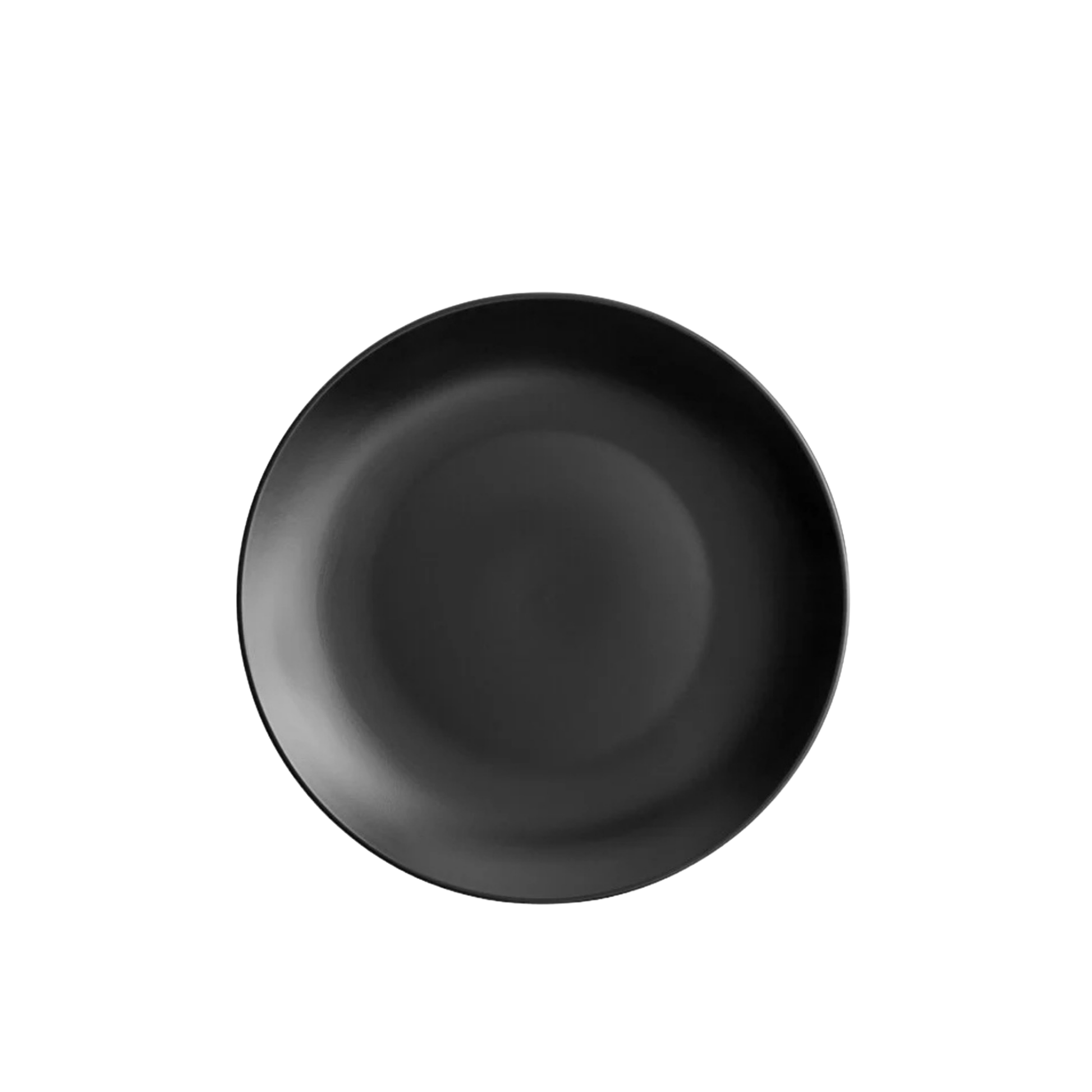 Matte Black Stoneware Salad Plate 7 1/4"