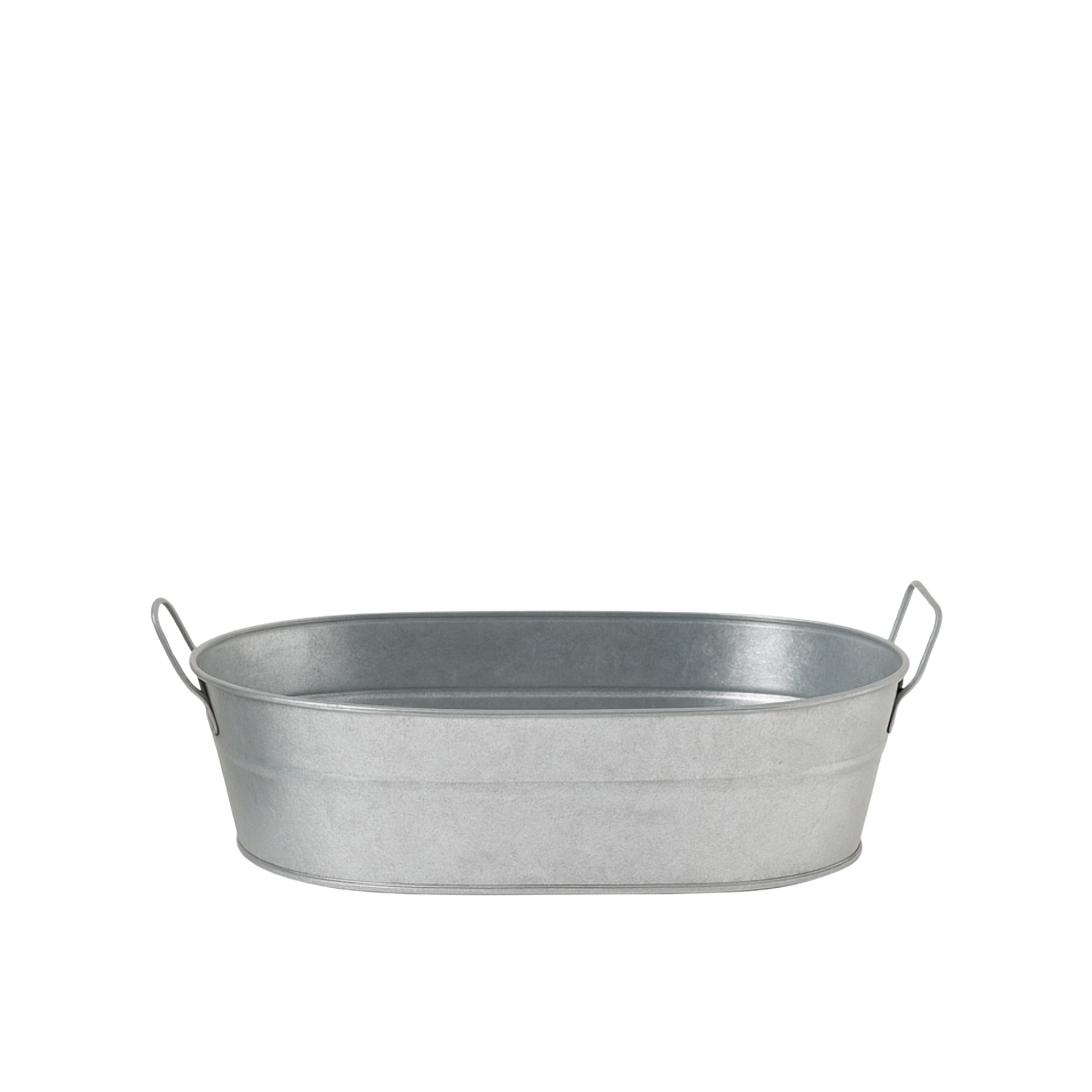 Oval Galvanized Bucket 17" x 30" 10"H