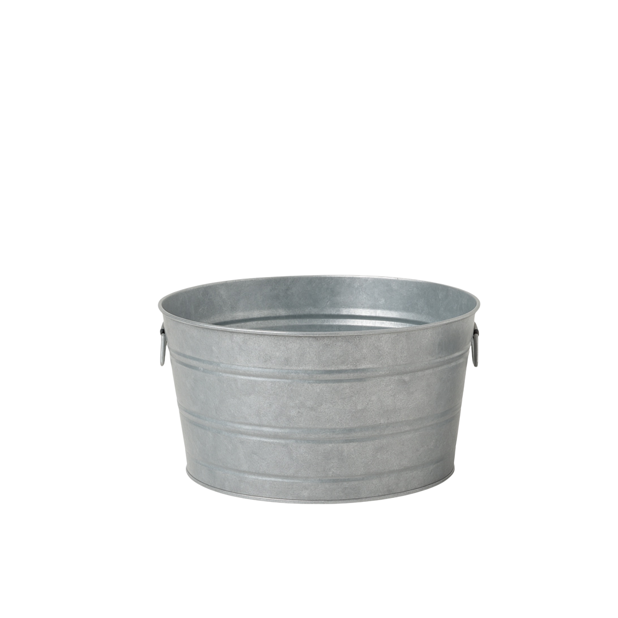 Round Galvanized Bucket 24"D 12"H