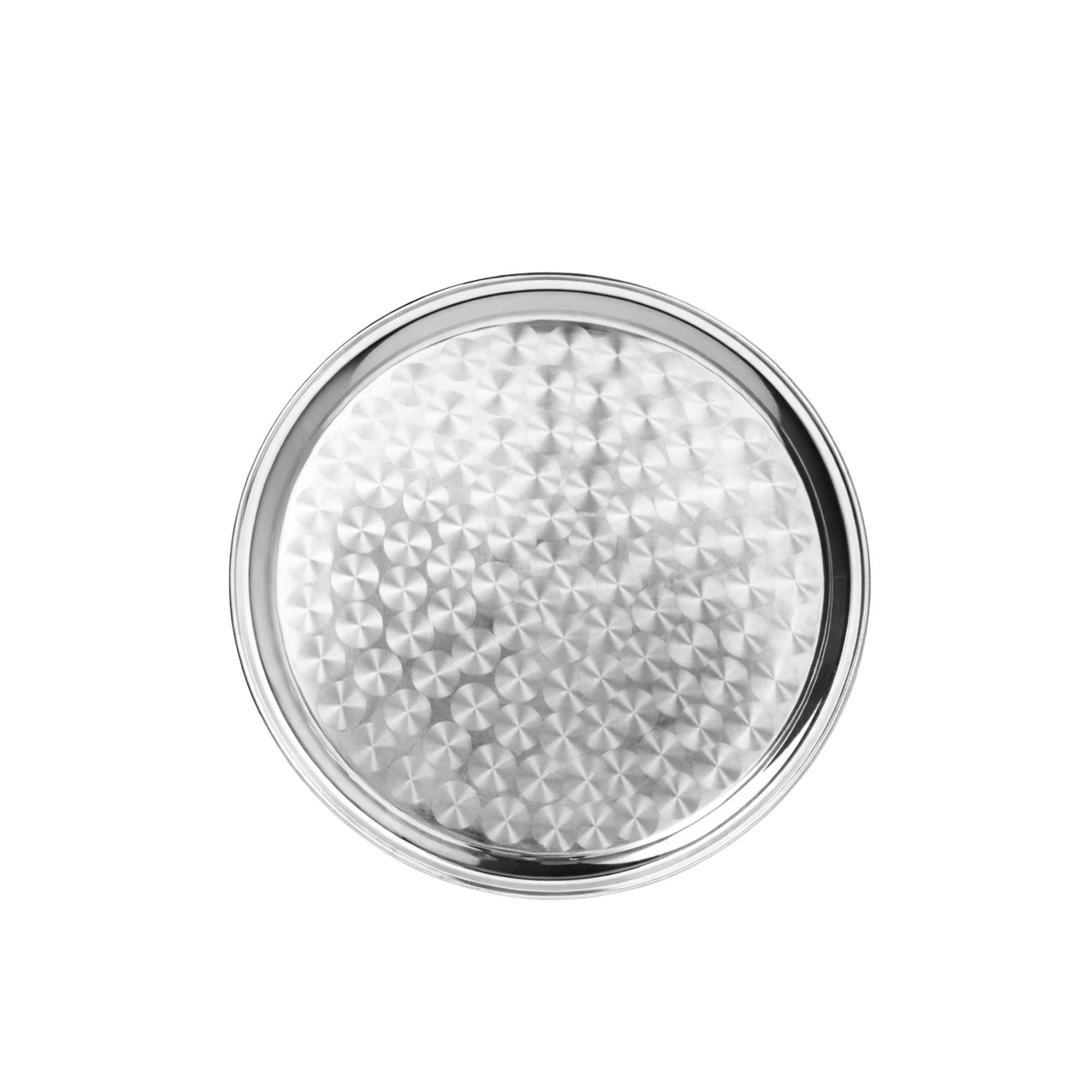 Round Stainless  Serving Tray 14"