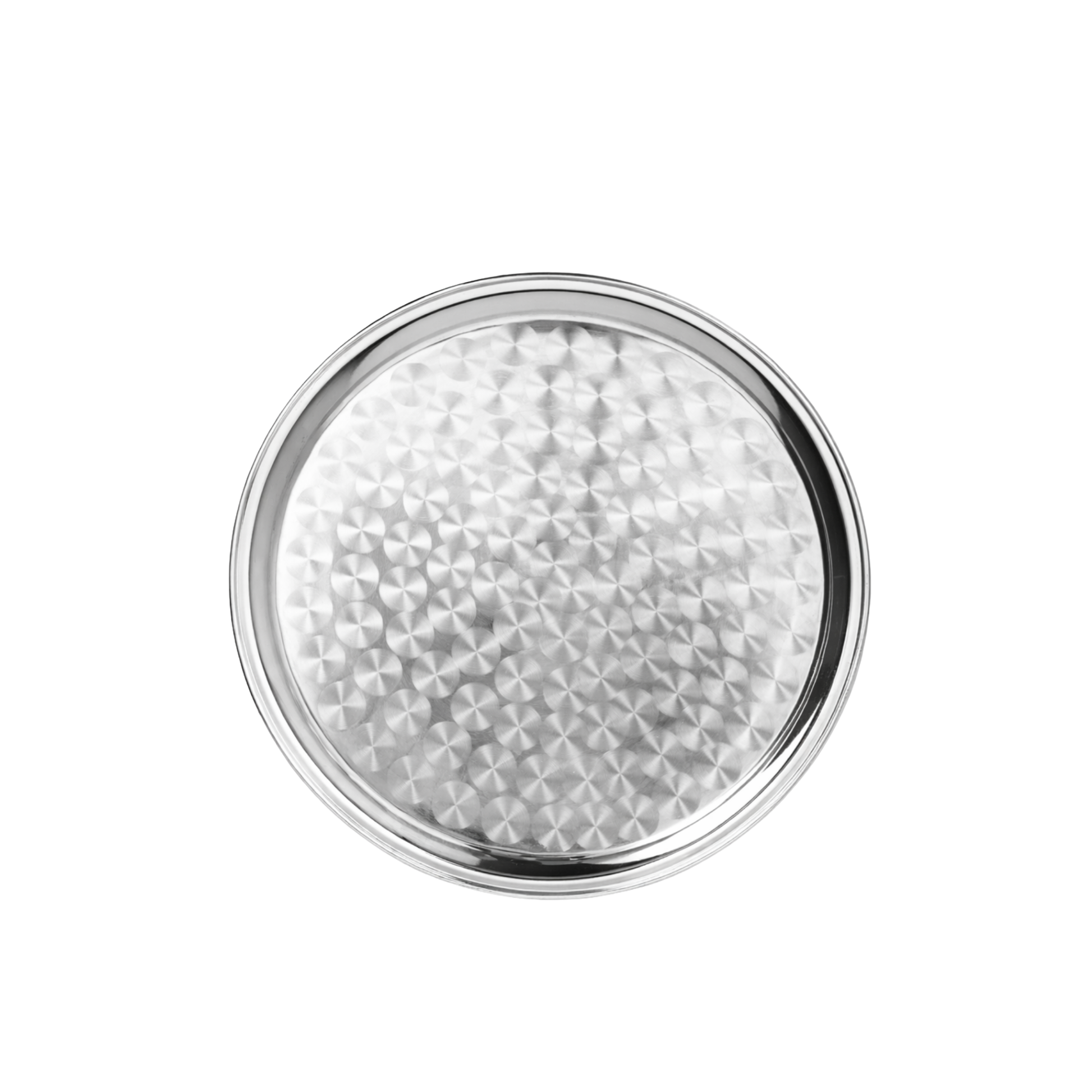 Round Stainless  Serving Tray 14"