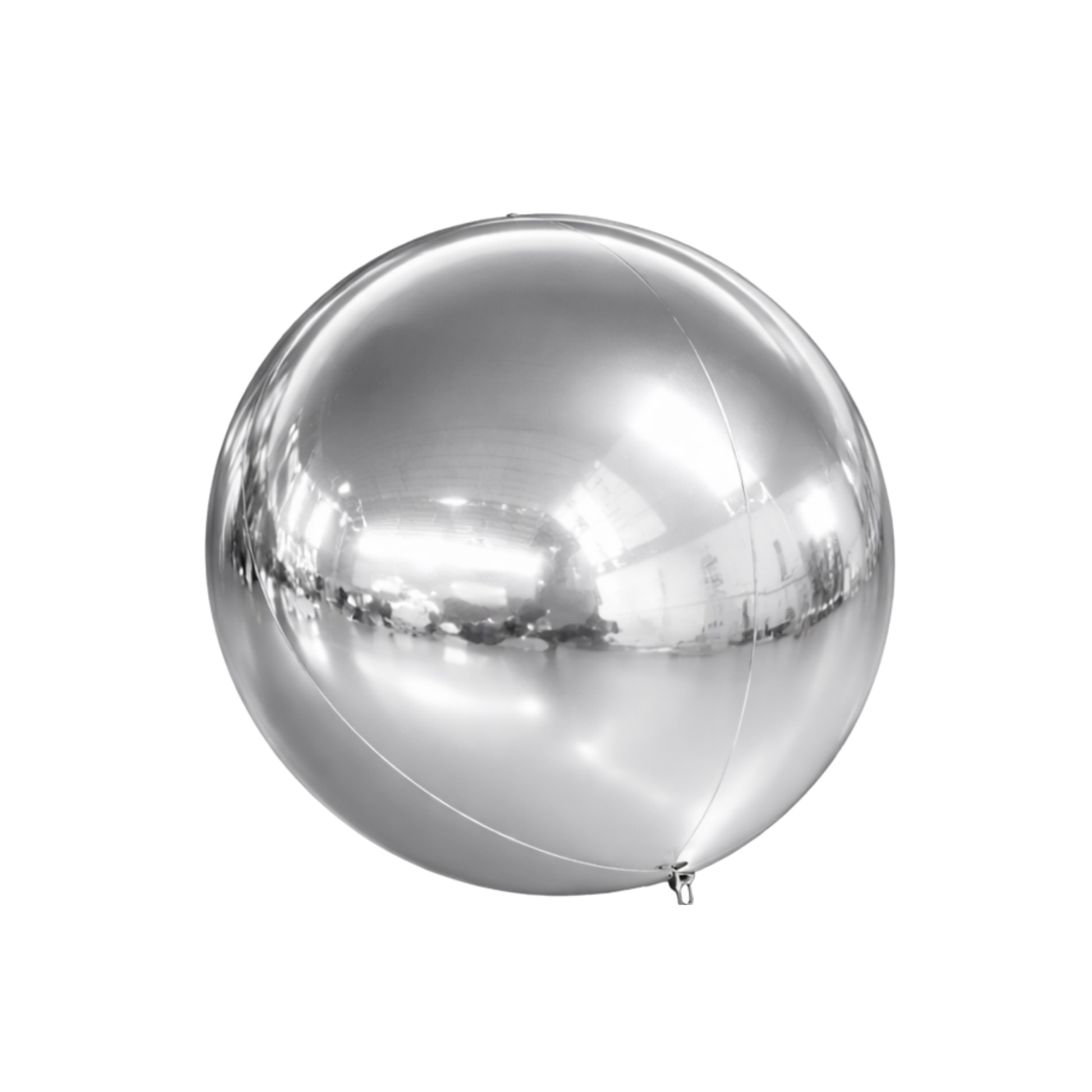 Silver Mirror Ball Sphere 48 “ Includes Pump