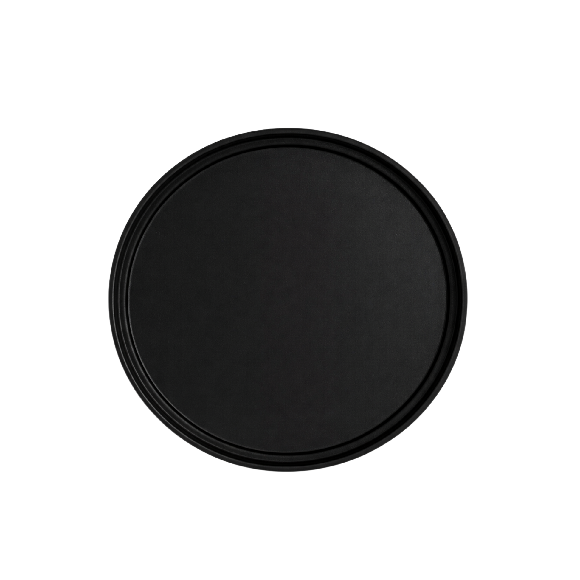 Small Black Round Serving Tray