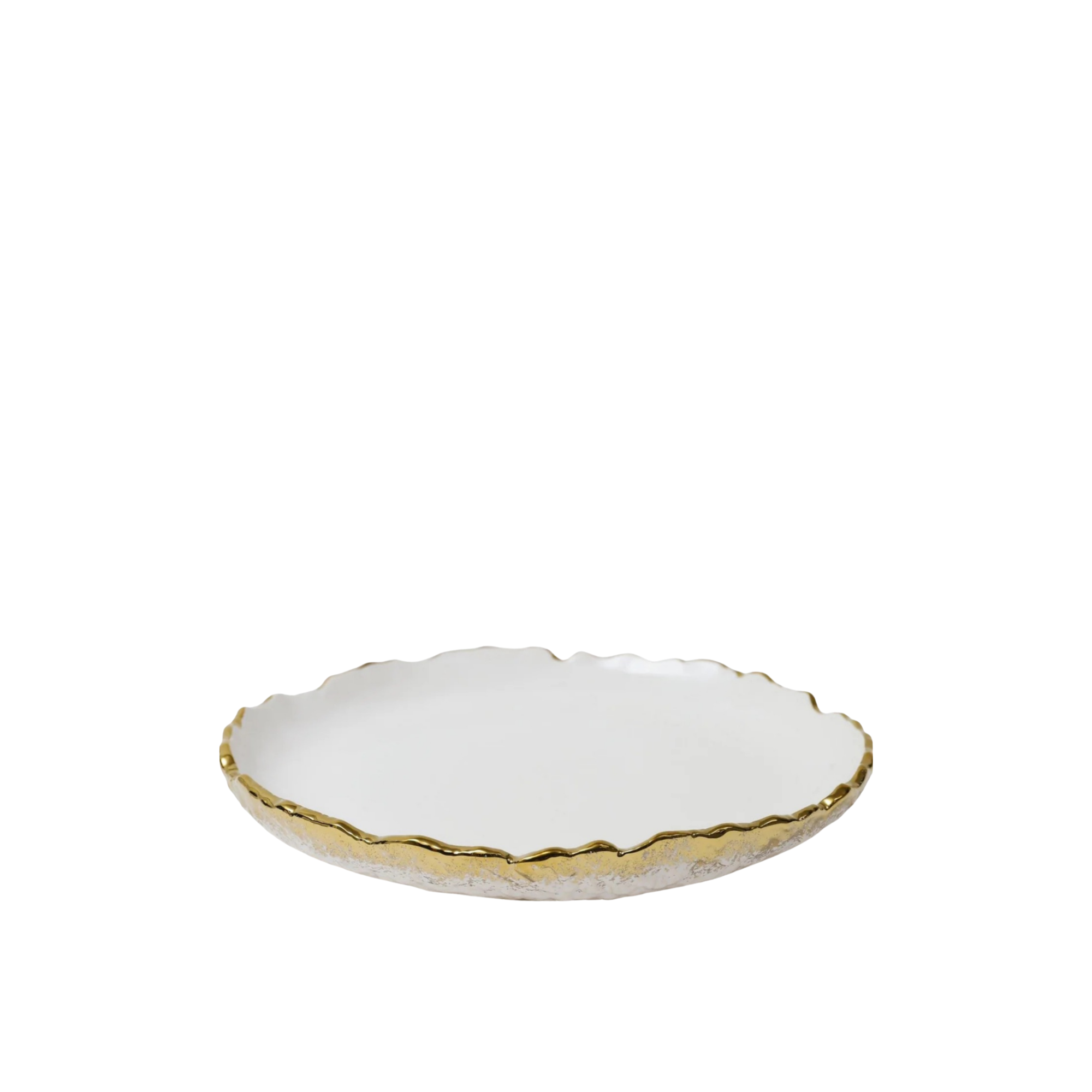 Speckled Gold Design Plate 11"