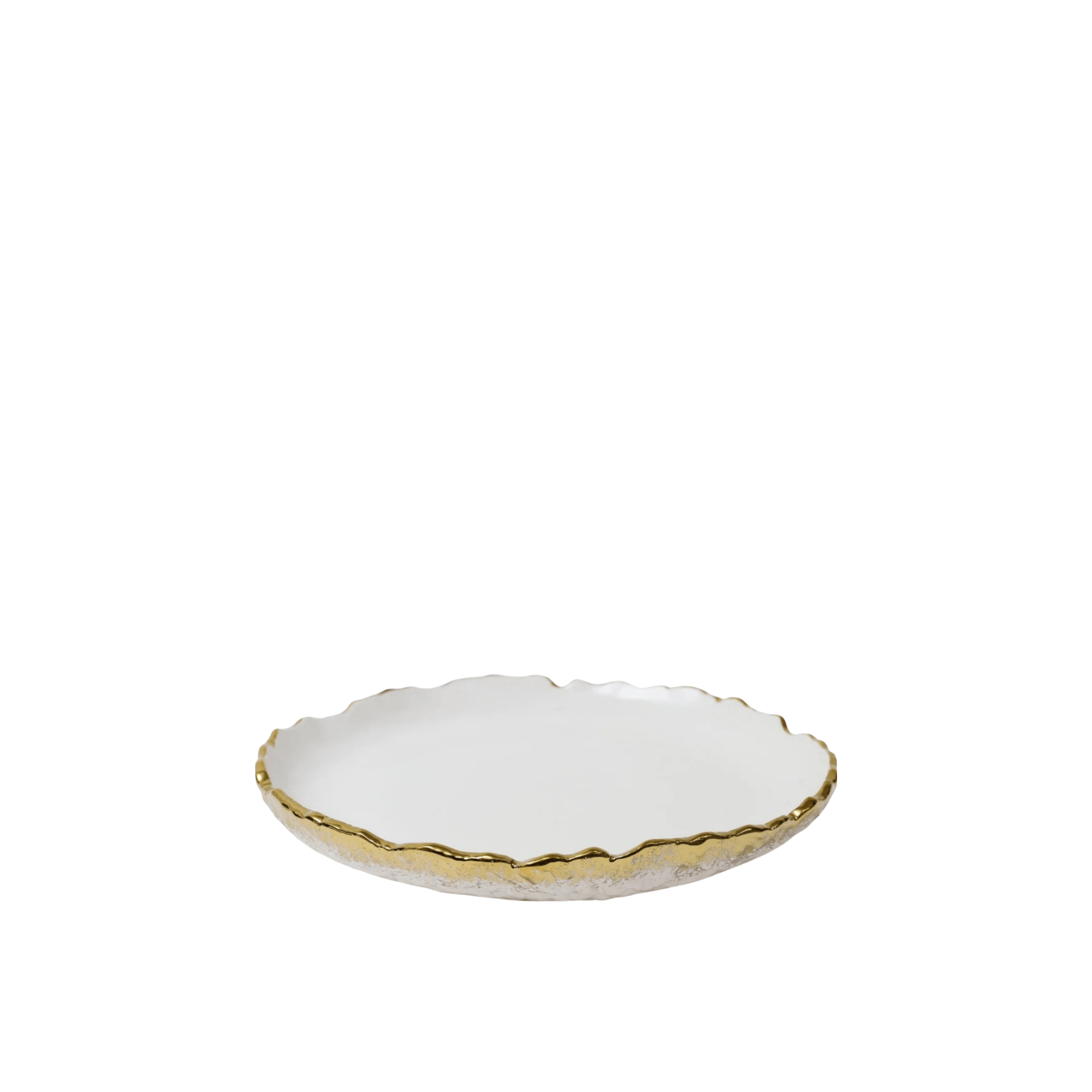 Speckled Gold Design Plate 8.5"
