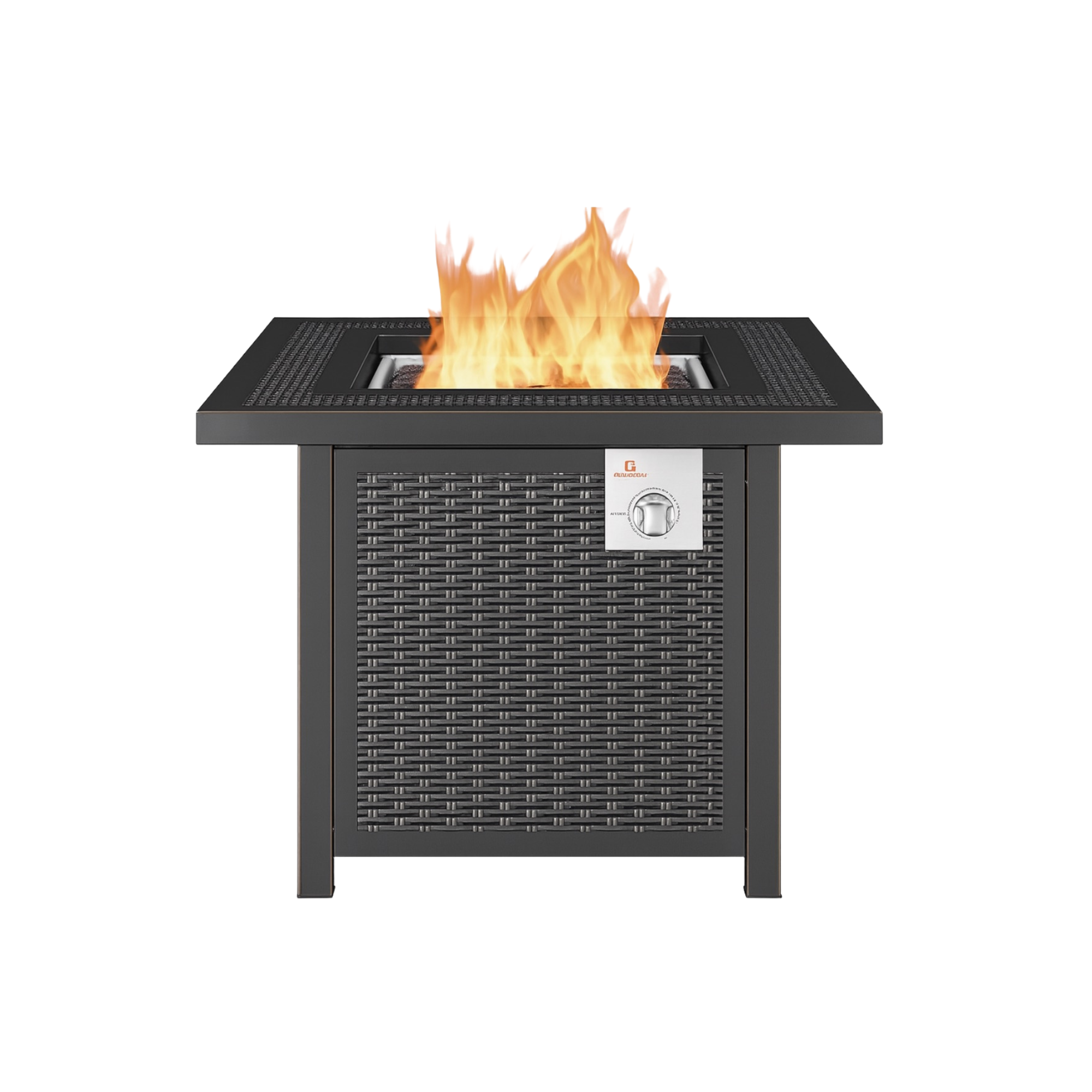 Square Black Fire Pit