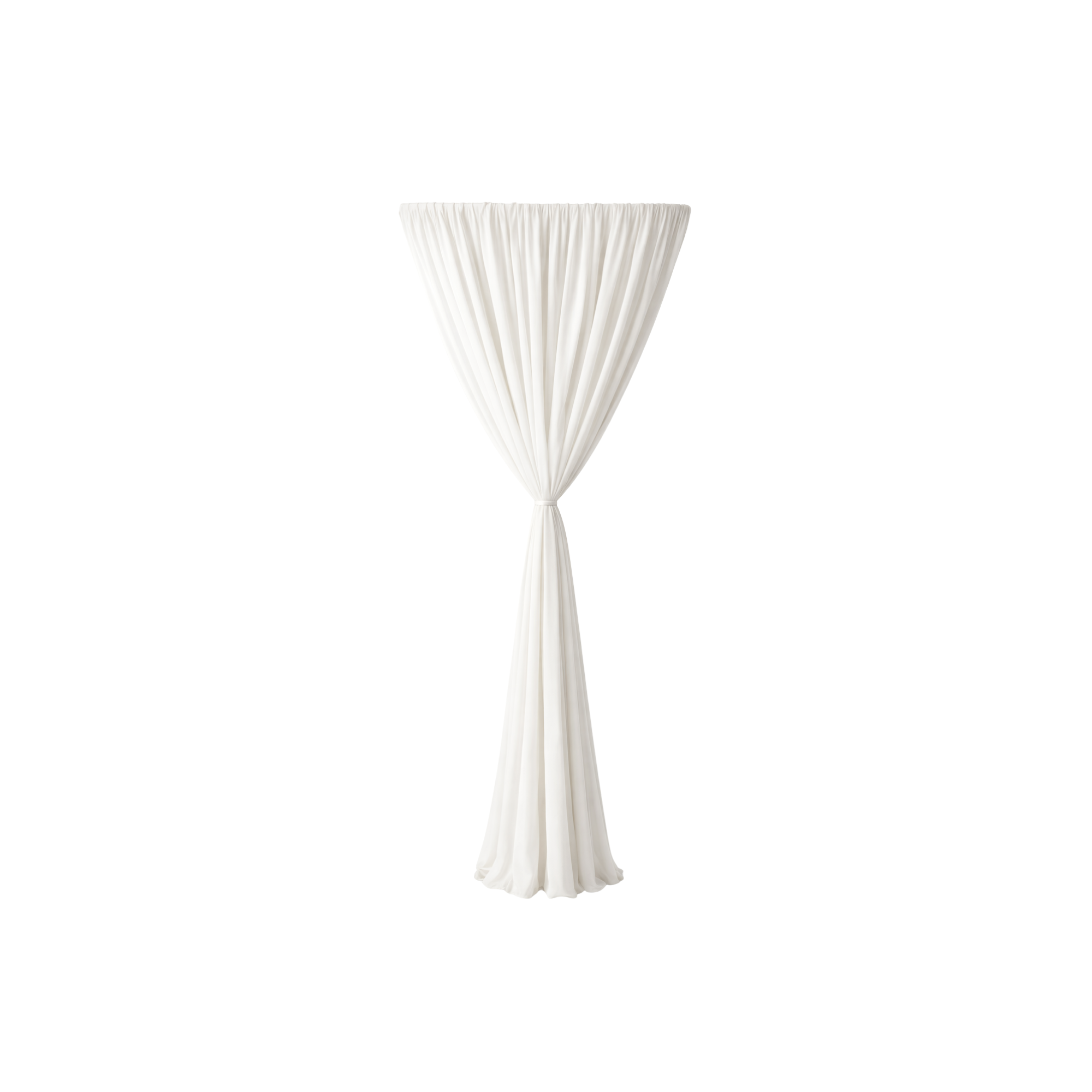 Tent Leg Drapes White solid