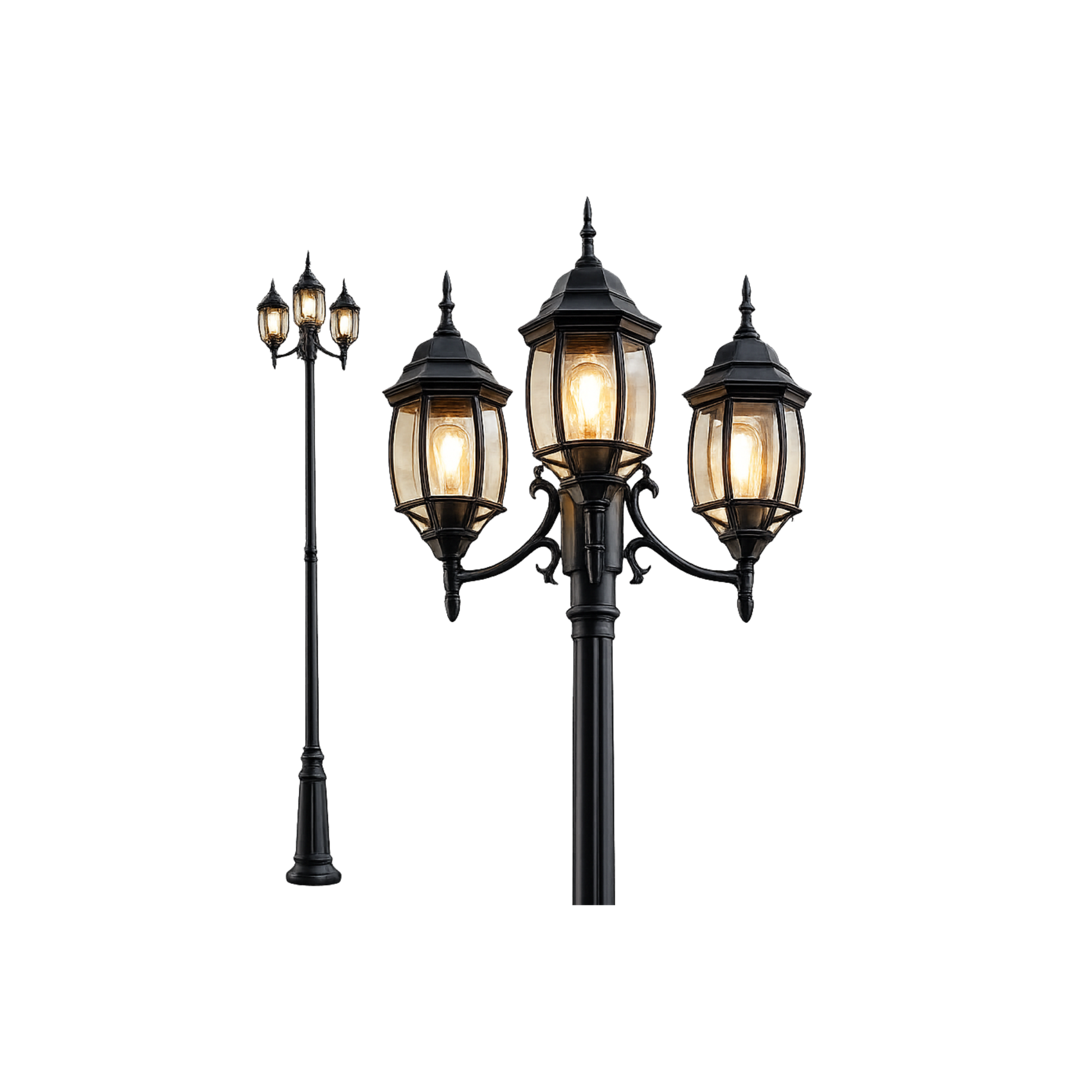 Victorian Outdoor Lamp Post 7' Extension Cord Needed