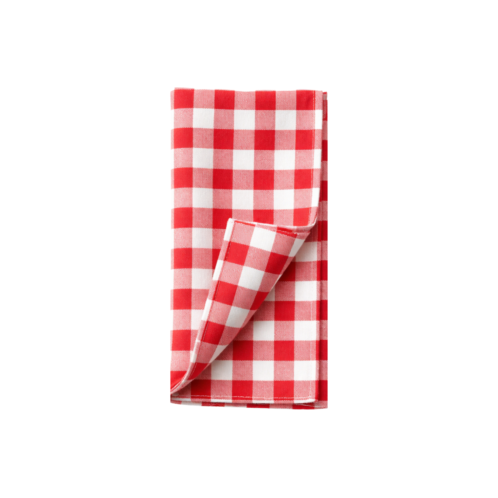 Red & White Checkered Polyester