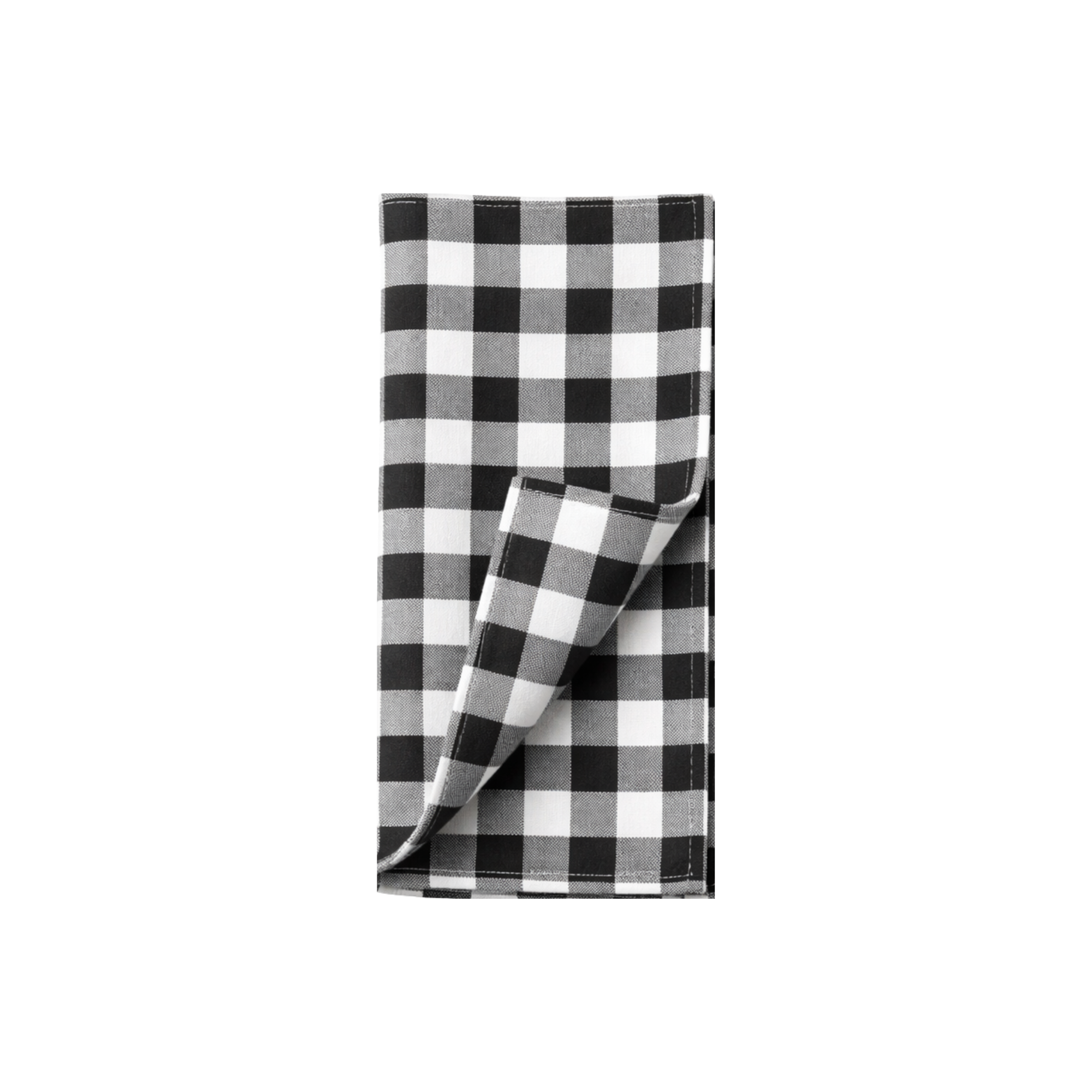 Black & White Checkered Polyester