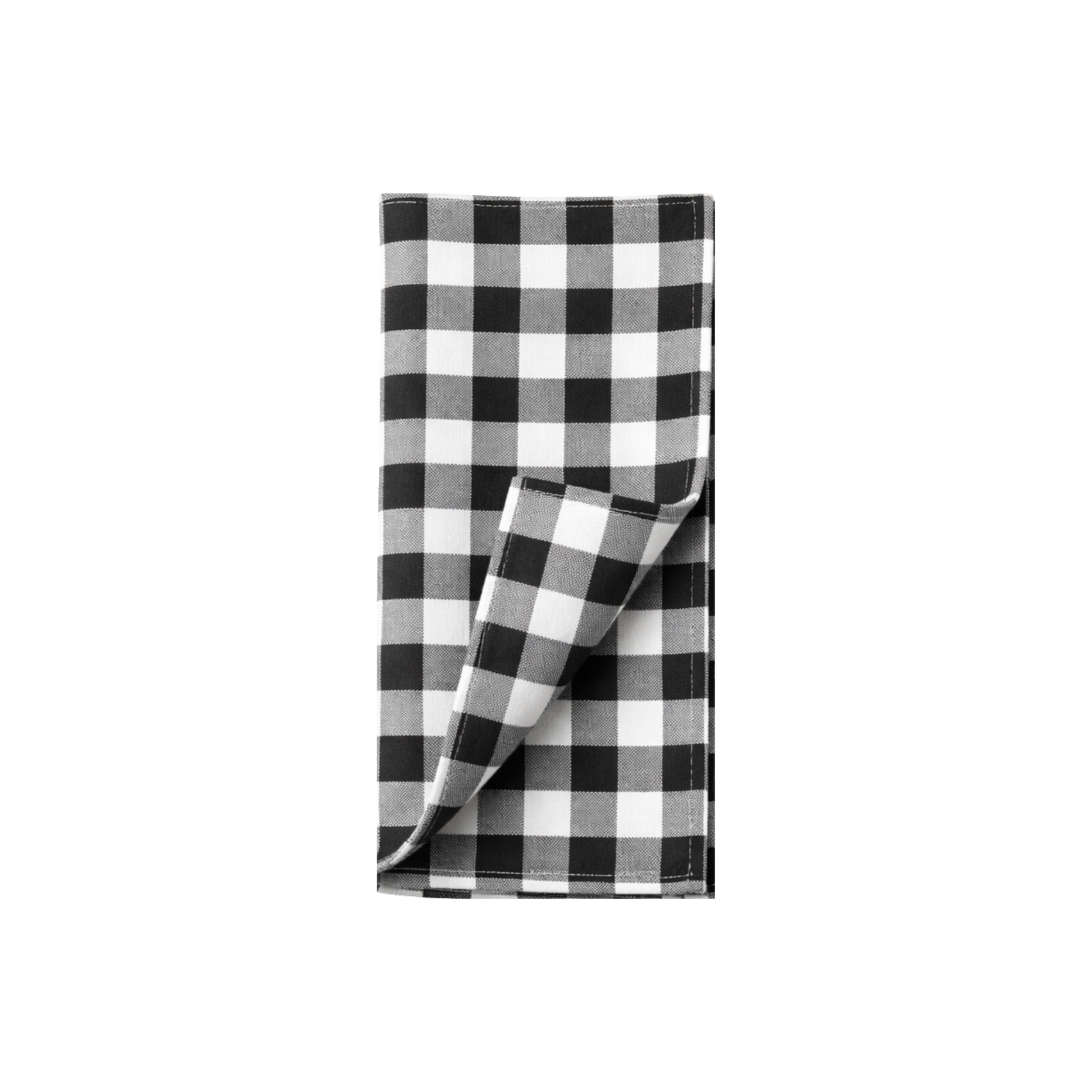Black & White Checkered Polyester
