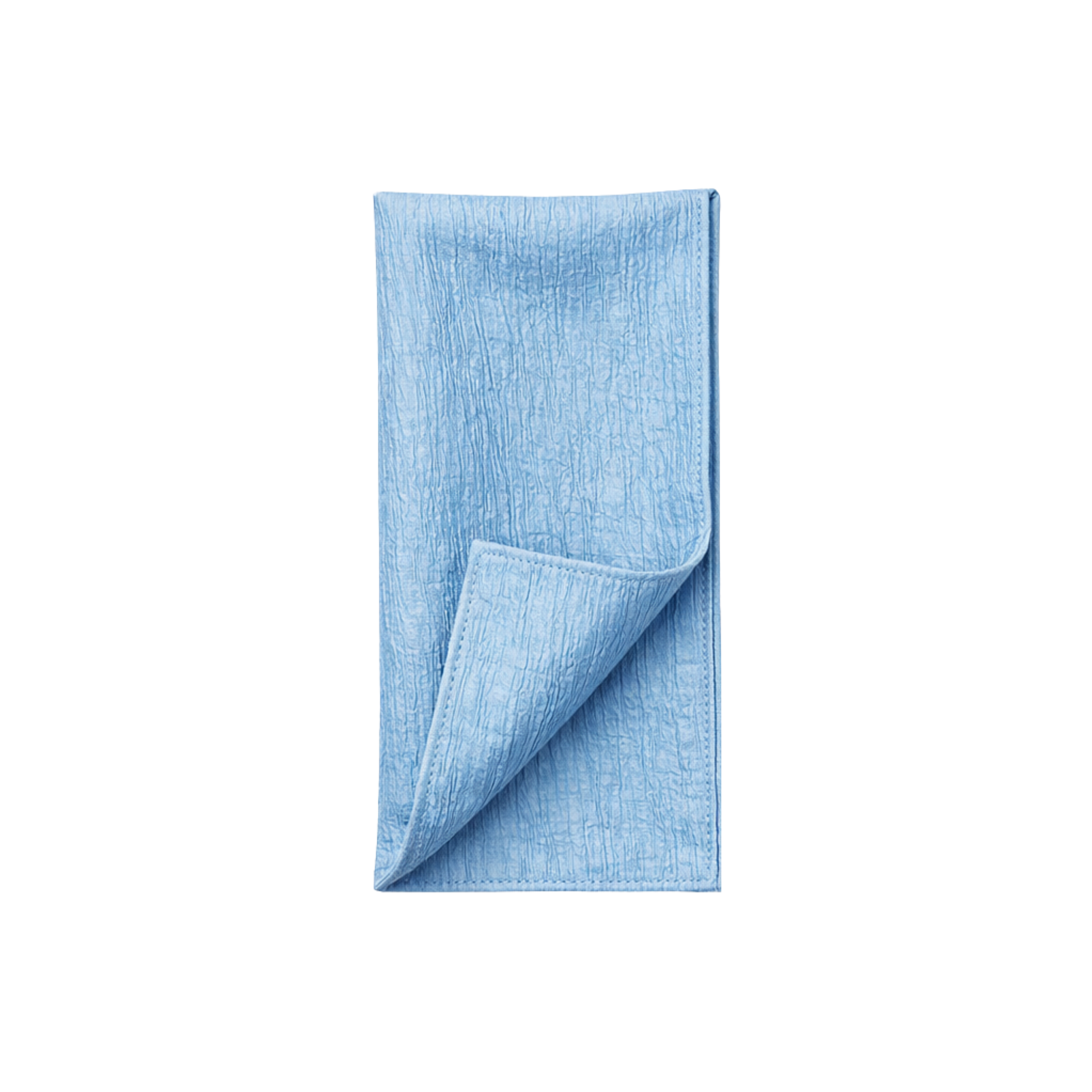 Light Blue Krinkle Polyester