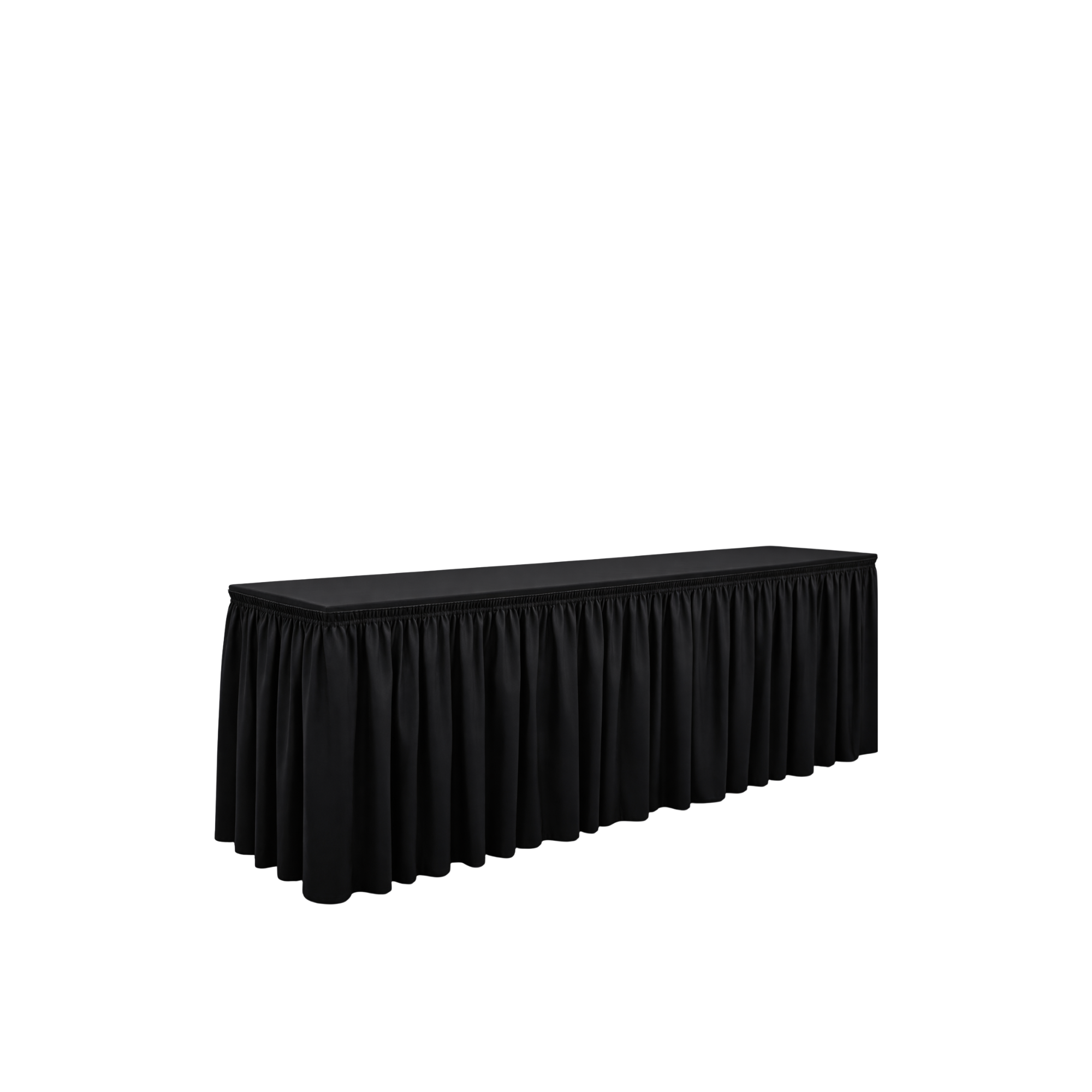 Black Polyester Table Skirting 17’