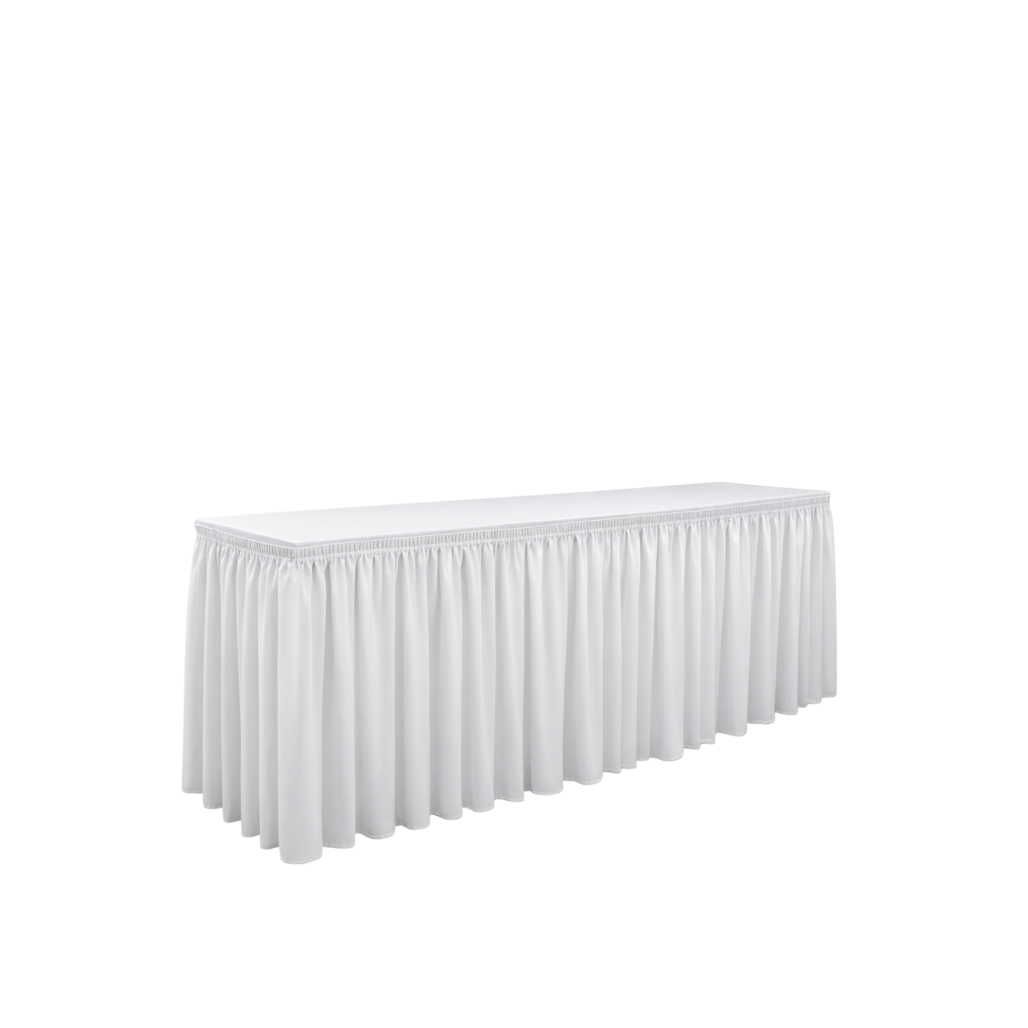 White Polyester Table Skirting 13'