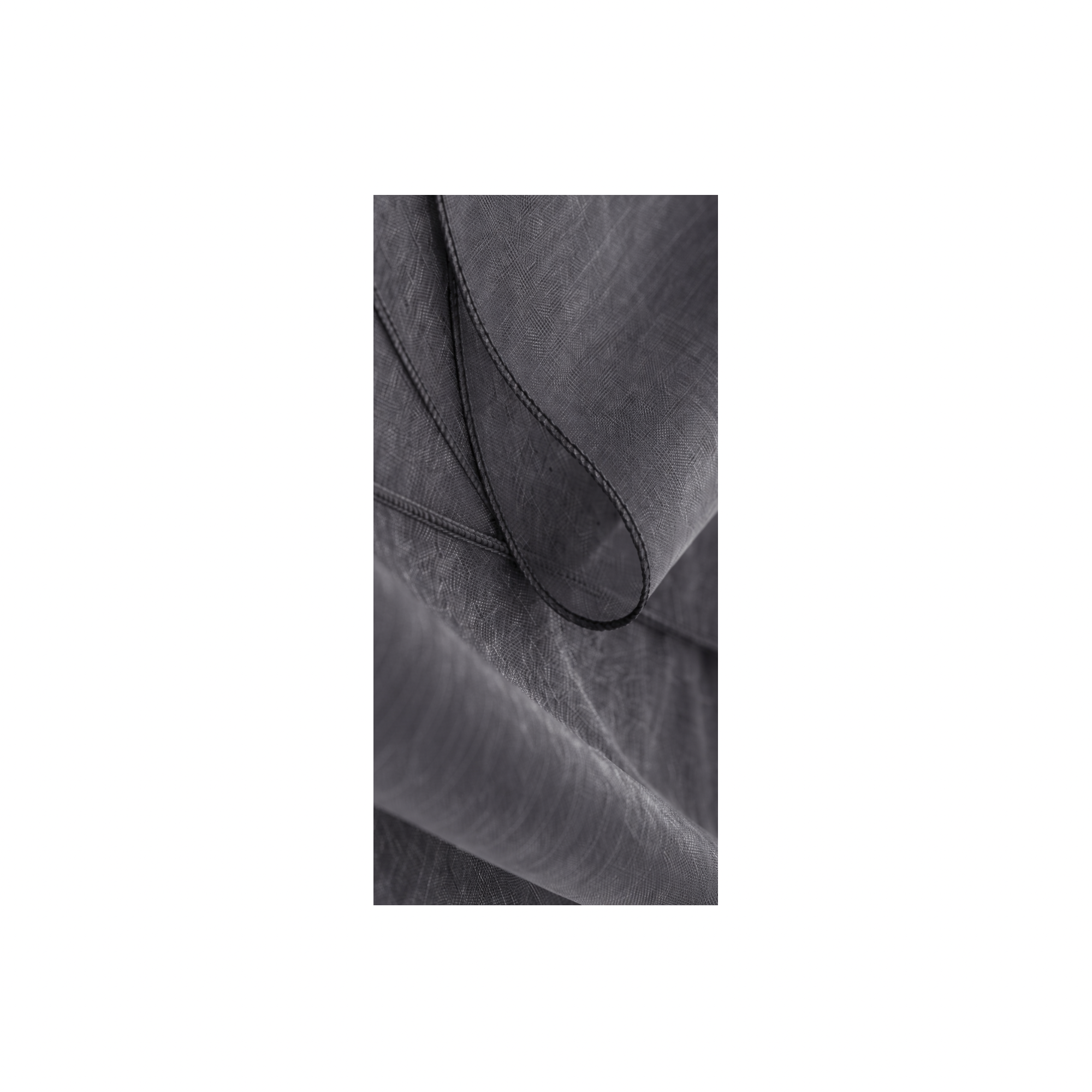 Charcoal Organza