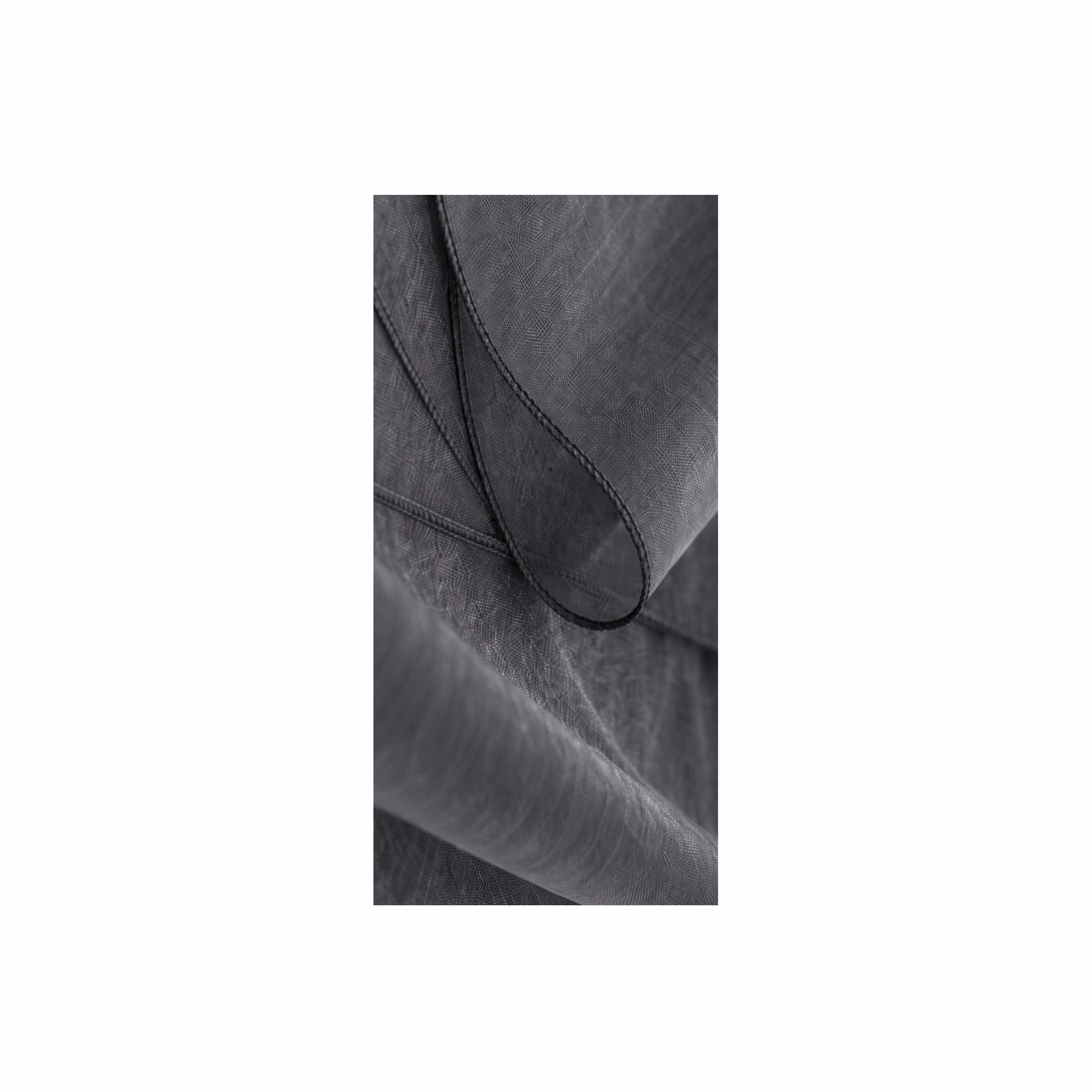 Charcoal Organza