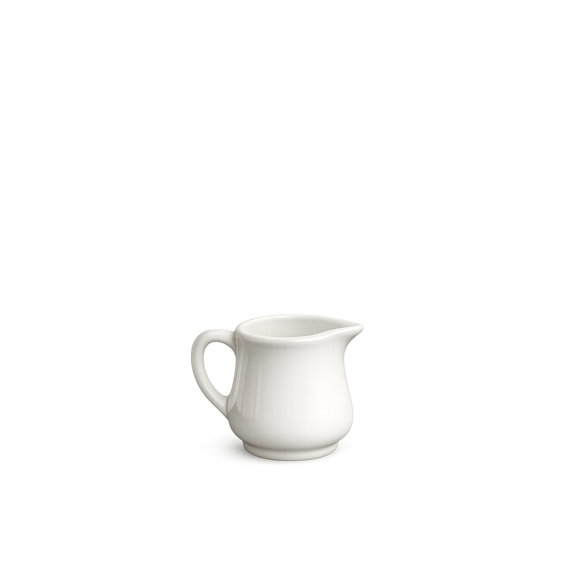 White Ceramic Creamer Small