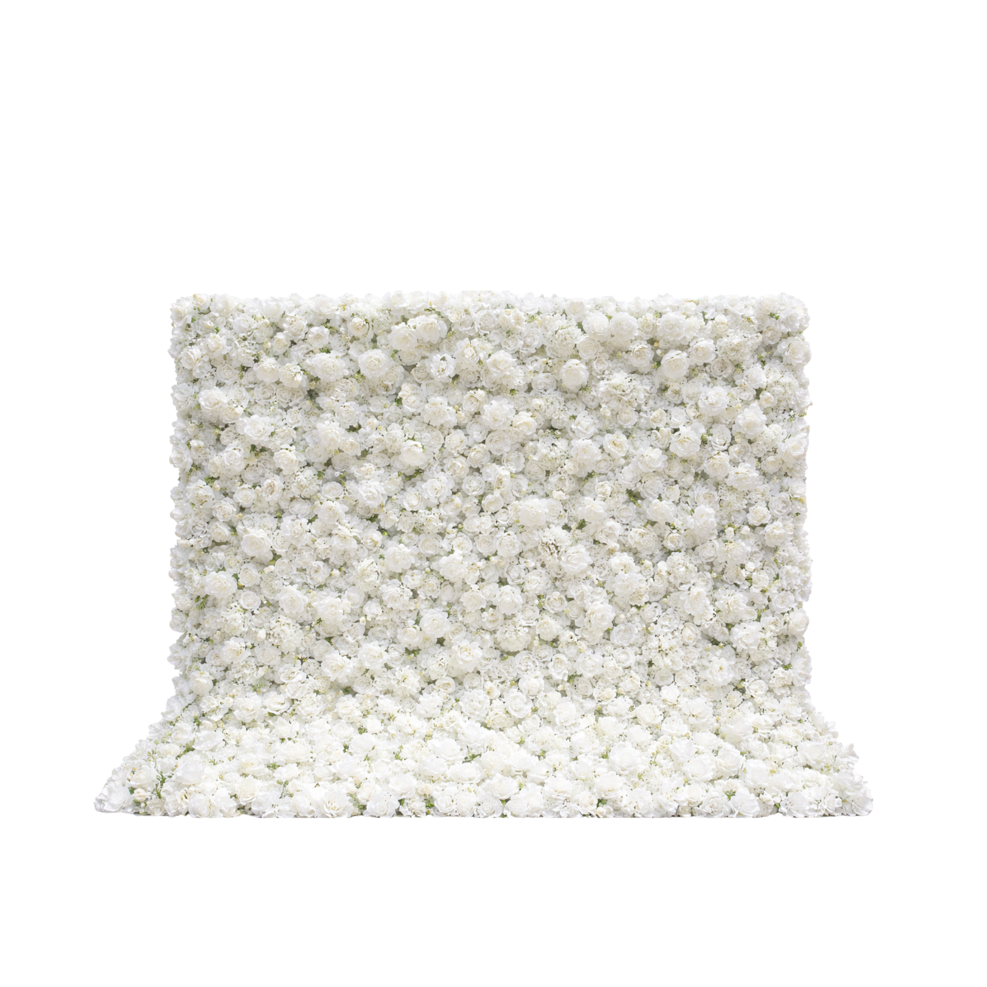 White Mixed Floral Wall 8' x 8'